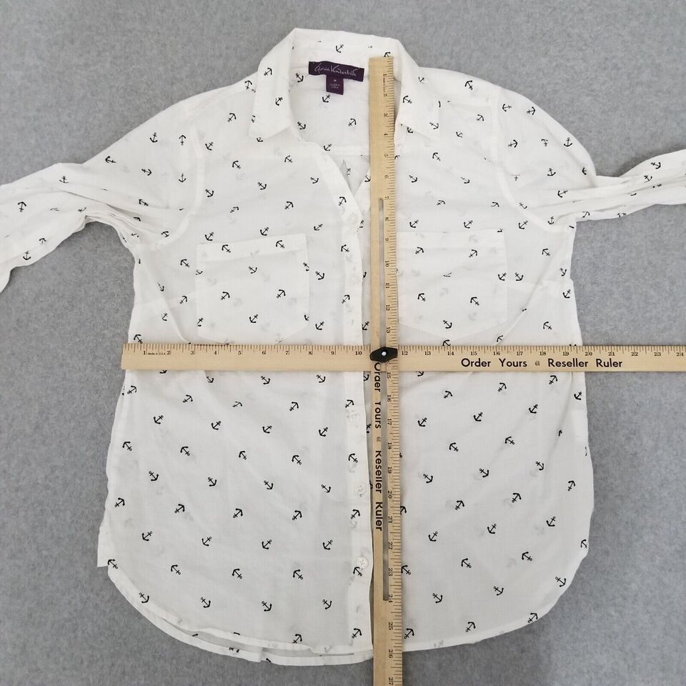 Gloria Vanderbilt Gloria Vanderbilt Shirt Womens Medium Button Up Long Sleeve Size M / US 6-8 / IT 42-44 - 9 Thumbnail