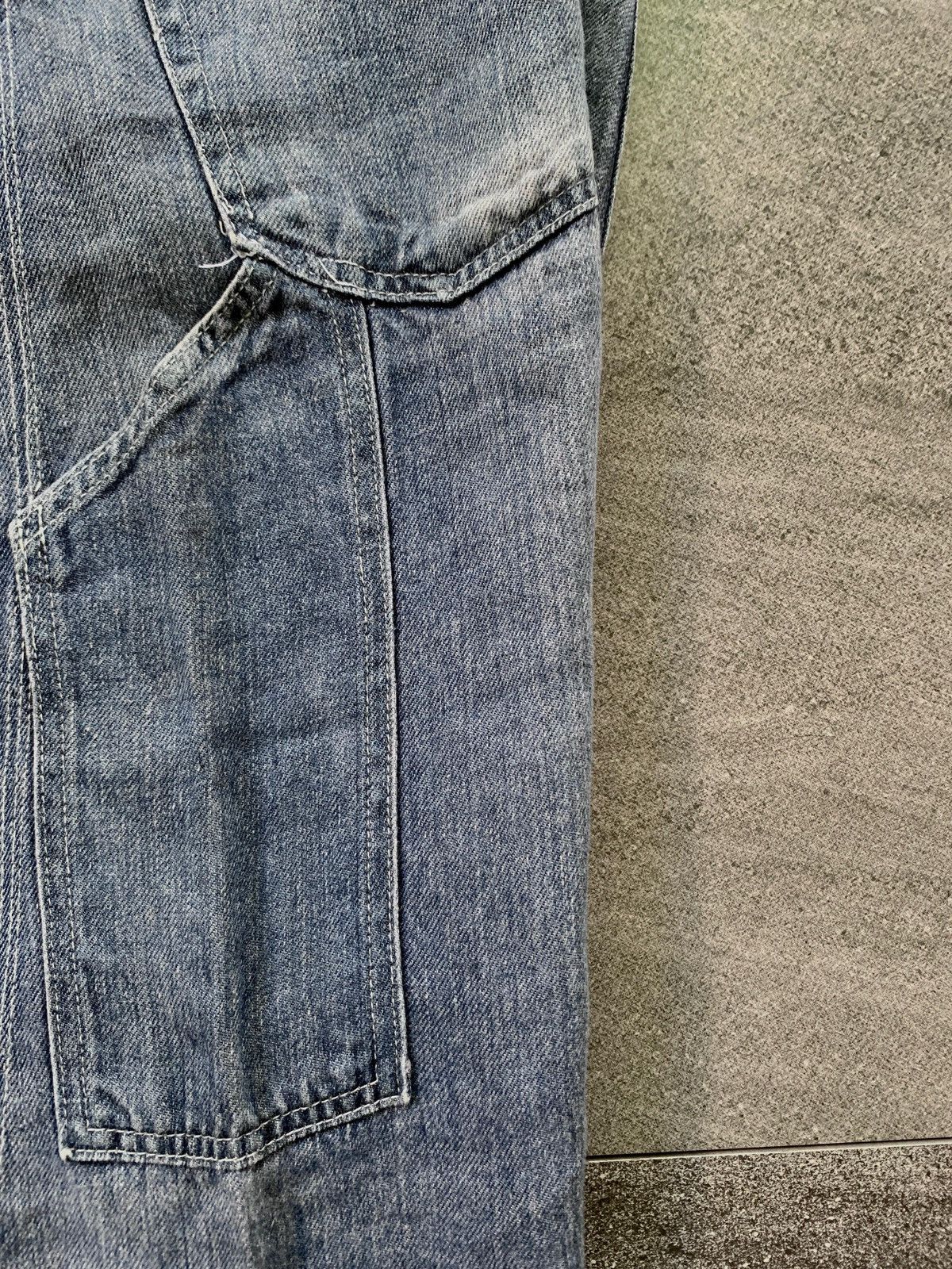 Junya Watanabe FREE TAX! Buckle Back Carpenter Linen Denim Pants Size US 31 - 8 Thumbnail