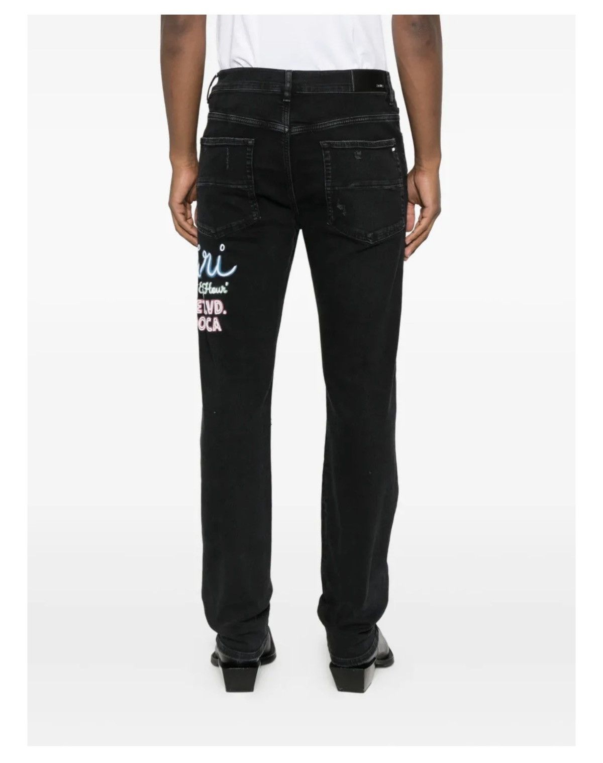 Amiri AMIRI distressed embroidered jeans Size US 36 / EU 52 - 2 Thumbnail