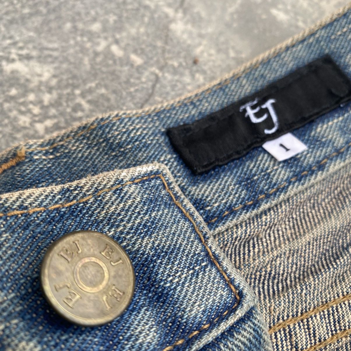 Japanese Brand EJ Studded Twisted Leg Jeans Size US 28 / EU 44 - 9 Thumbnail