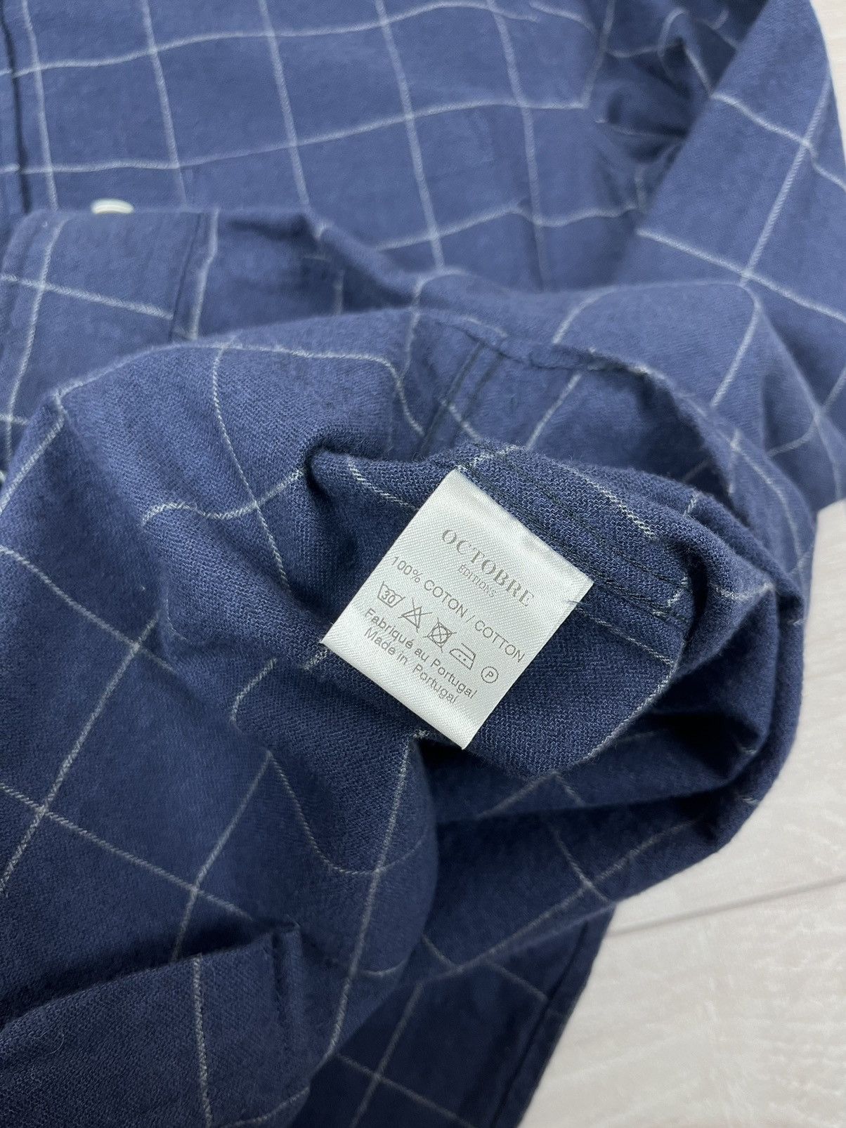 Other Octobre Editions Blue Navy Cotton Button Shirt Size US S / EU 44-46 / 1 - 8 Thumbnail