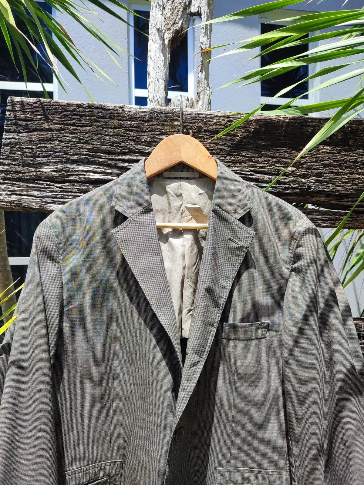Kansai Yamamoto SISSY by Kansai Yamamoto Gray Tailored Blazer Size 44R - 2 Thumbnail