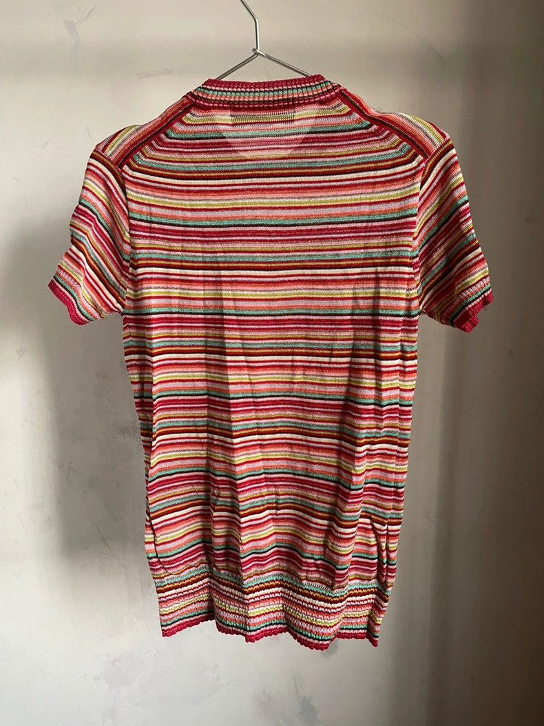 Comme des Garcons Comme des Garcons size 均码 Colored striped knitted short-sl Size S / US 4 / IT 40 - 2 Thumbnail