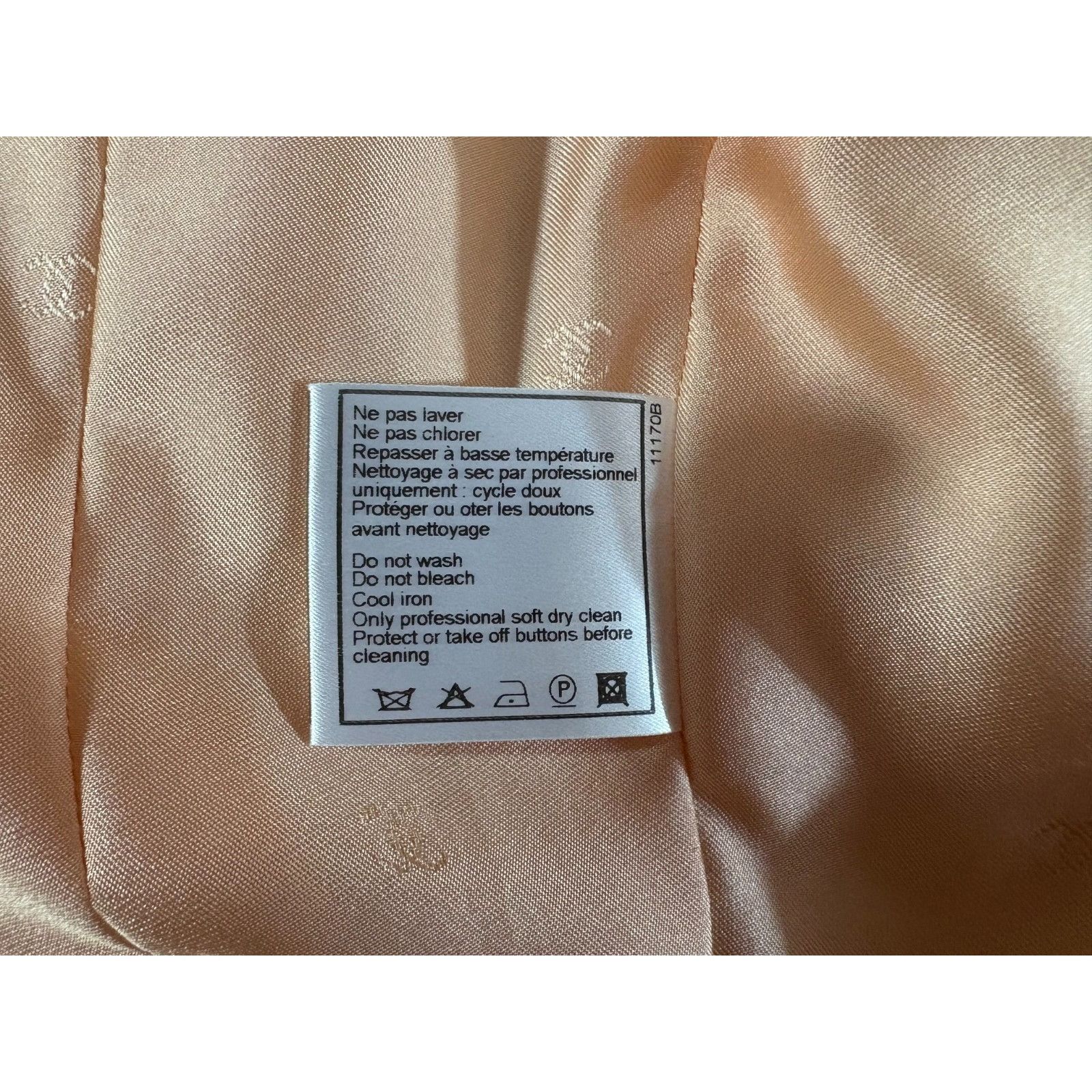 Chanel Chanel cotton blend Blazer Jacket size 44 color peach made i Size M / US 6-8 / IT 42-44 - 9 Thumbnail