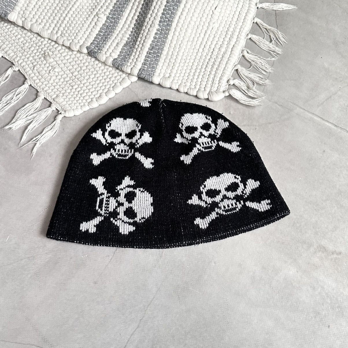 Hysteric Glamour × Undercover Japan Skull Yohji Yamamoto Vibe Knit Hat Beanie Size ONE SIZE - 5 Thumbnail