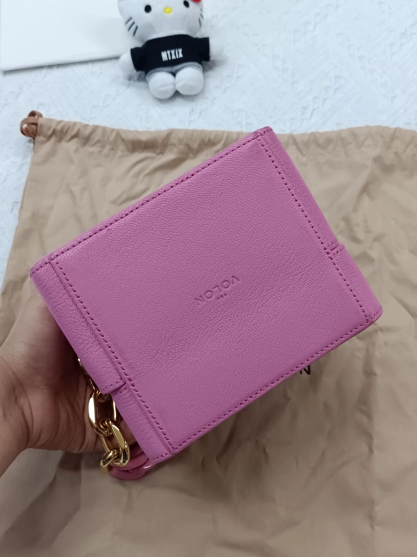 Other The Volon Pink Chain Bag w/Dustbag 15x12x14 Size ONE SIZE - 4 Thumbnail