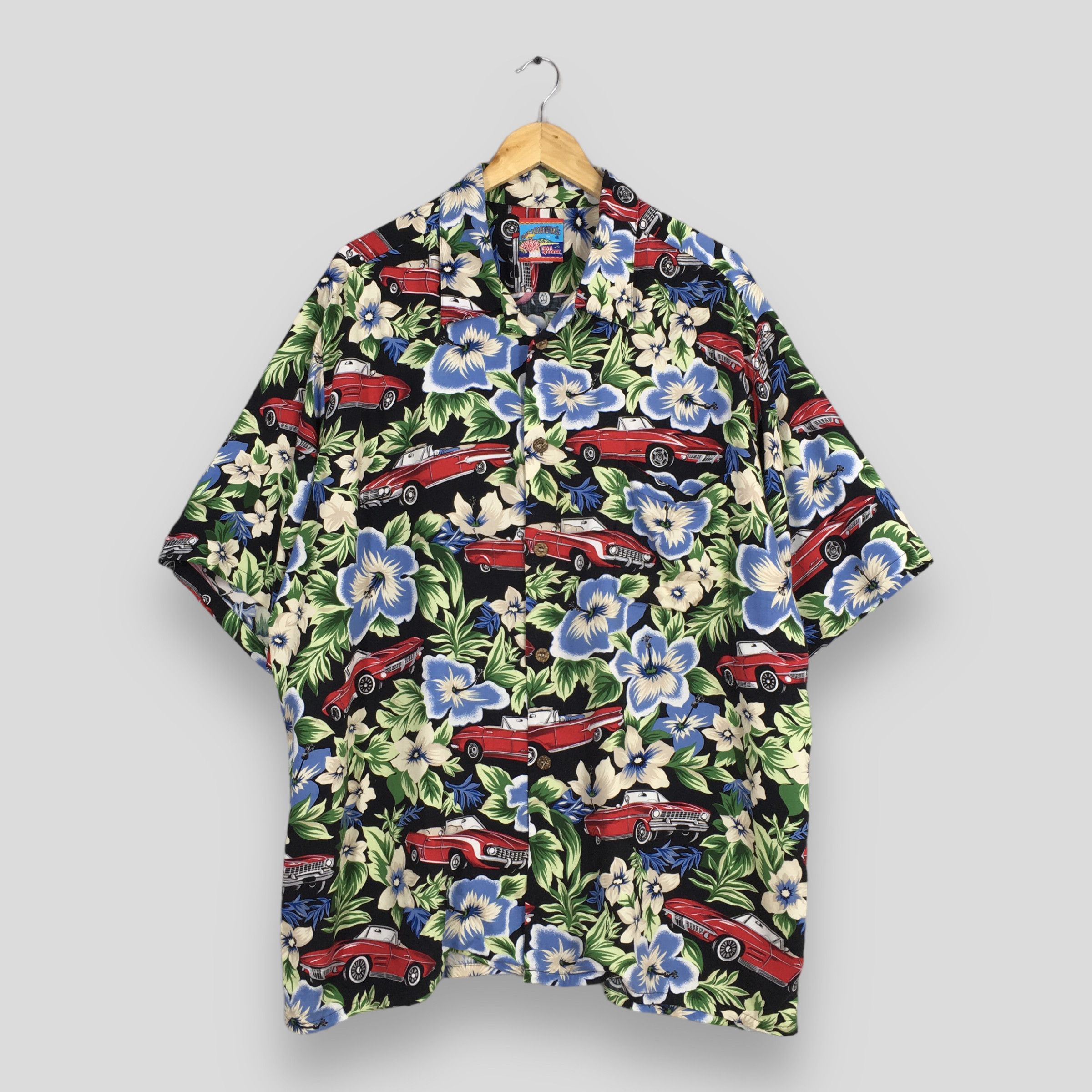 Reyn Spooner Vintage Reyn Spooner Joe Kealoha Floral Old Car Graphic Size US XXL / EU 58 / 5 - 1 Thumbnail