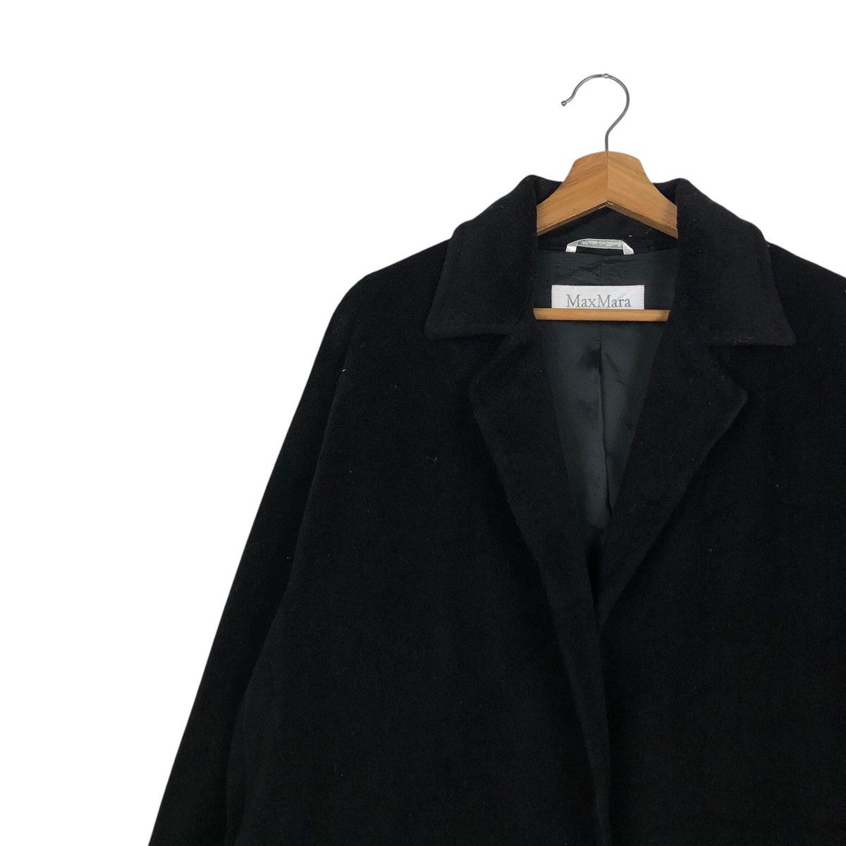 Vintage Vintage Long Jacket Wool Max Mara Made in Italy Herringbone Size US M / EU 48-50 / 2 - 9 Thumbnail
