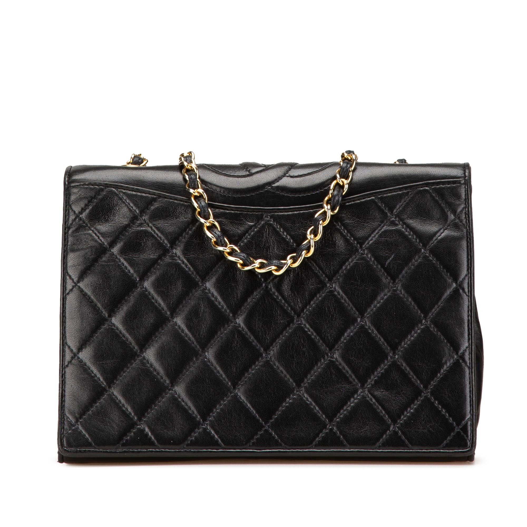 Chanel Chanel CC Quilted Lambskin Full Flap Black Size ONE SIZE - 1 Thumbnail
