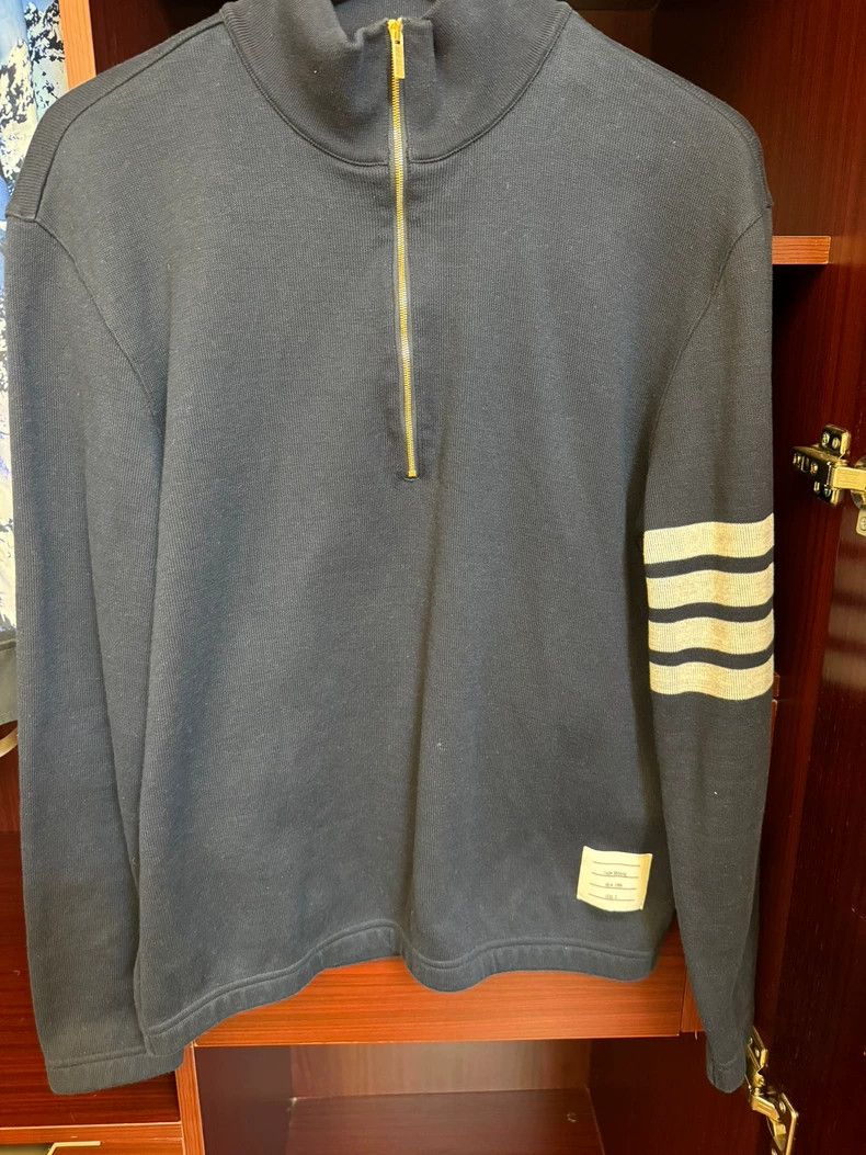 Thom Browne Thom browne Classic four-bar decorated semi-high collar und Size US L / EU 52-54 / 3 - 1 Thumbnail