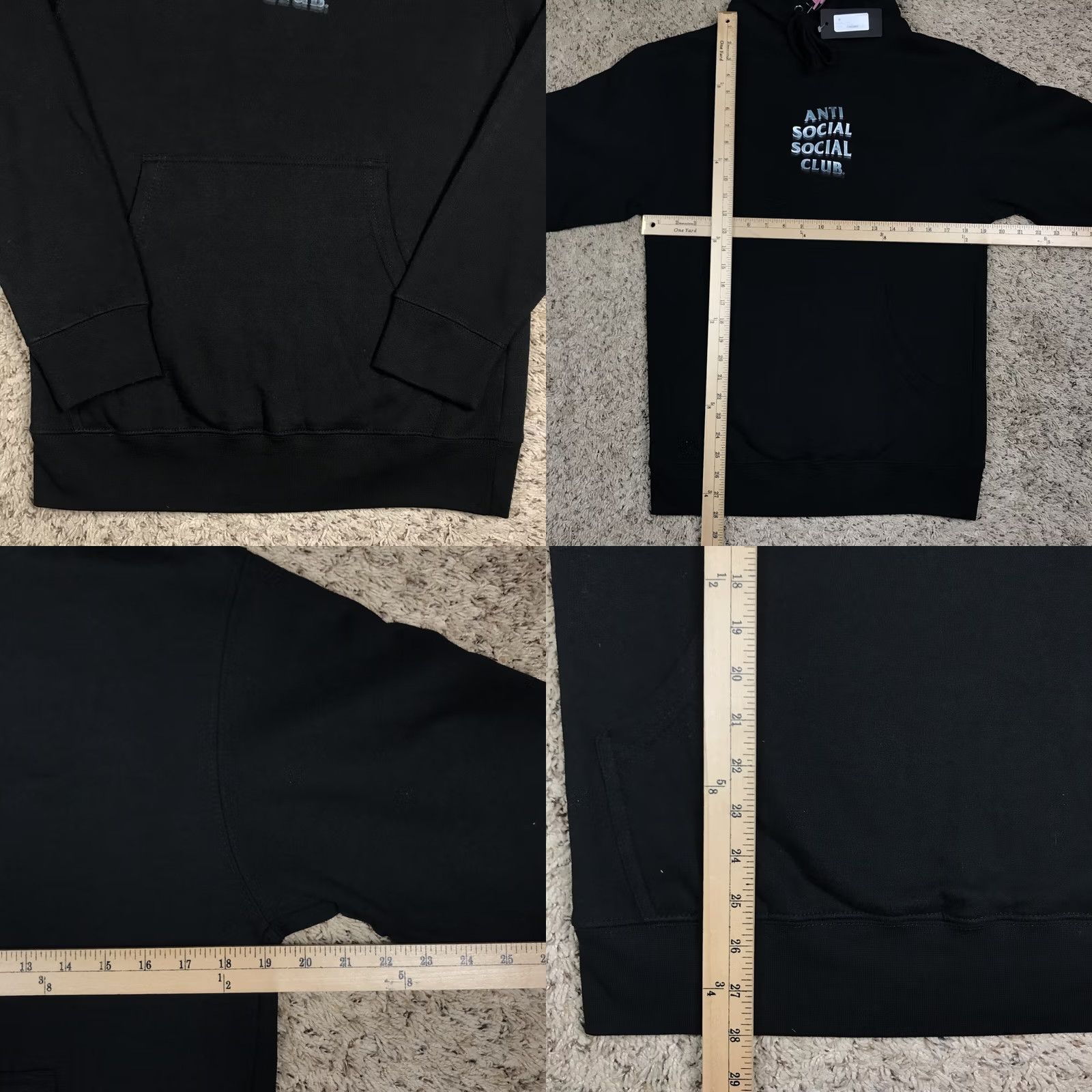 Anti Social Social Club VINTAGE Anti Social Social Club ASSC Metal Steel Logo 747K Black Hoodie Adult Small Size US S / EU 44-46 / 1 - 8 Thumbnail