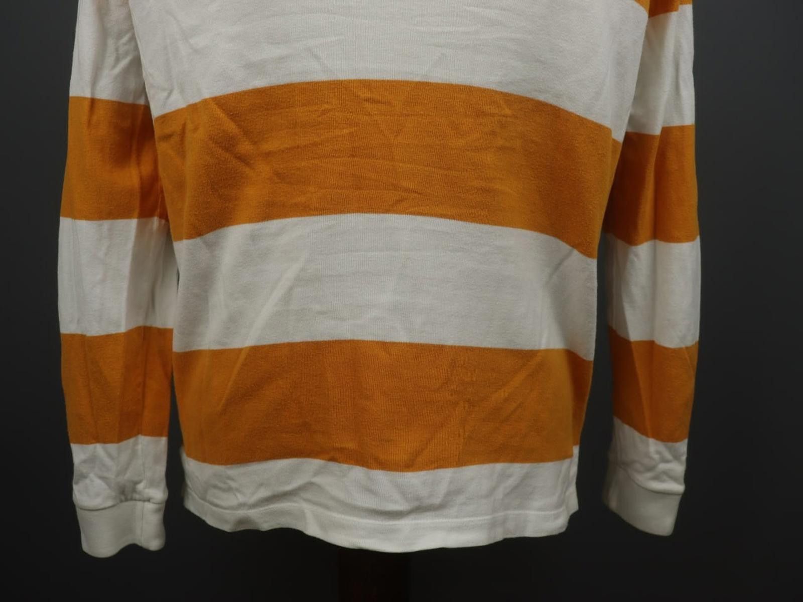 Paul & Shark Paul & Shark White Yellow Striped Collared Polo Shirt Size L Size US L / EU 52-54 / 3 - 8 Thumbnail