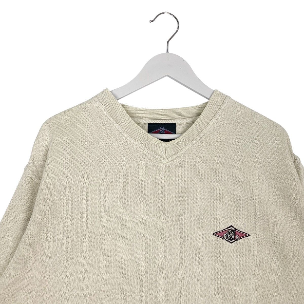 Vintage Vintage Bear Crewneck Sweatshirt White Pullover Jumper Sz M Size US M / EU 48-50 / 2 - 4 Thumbnail