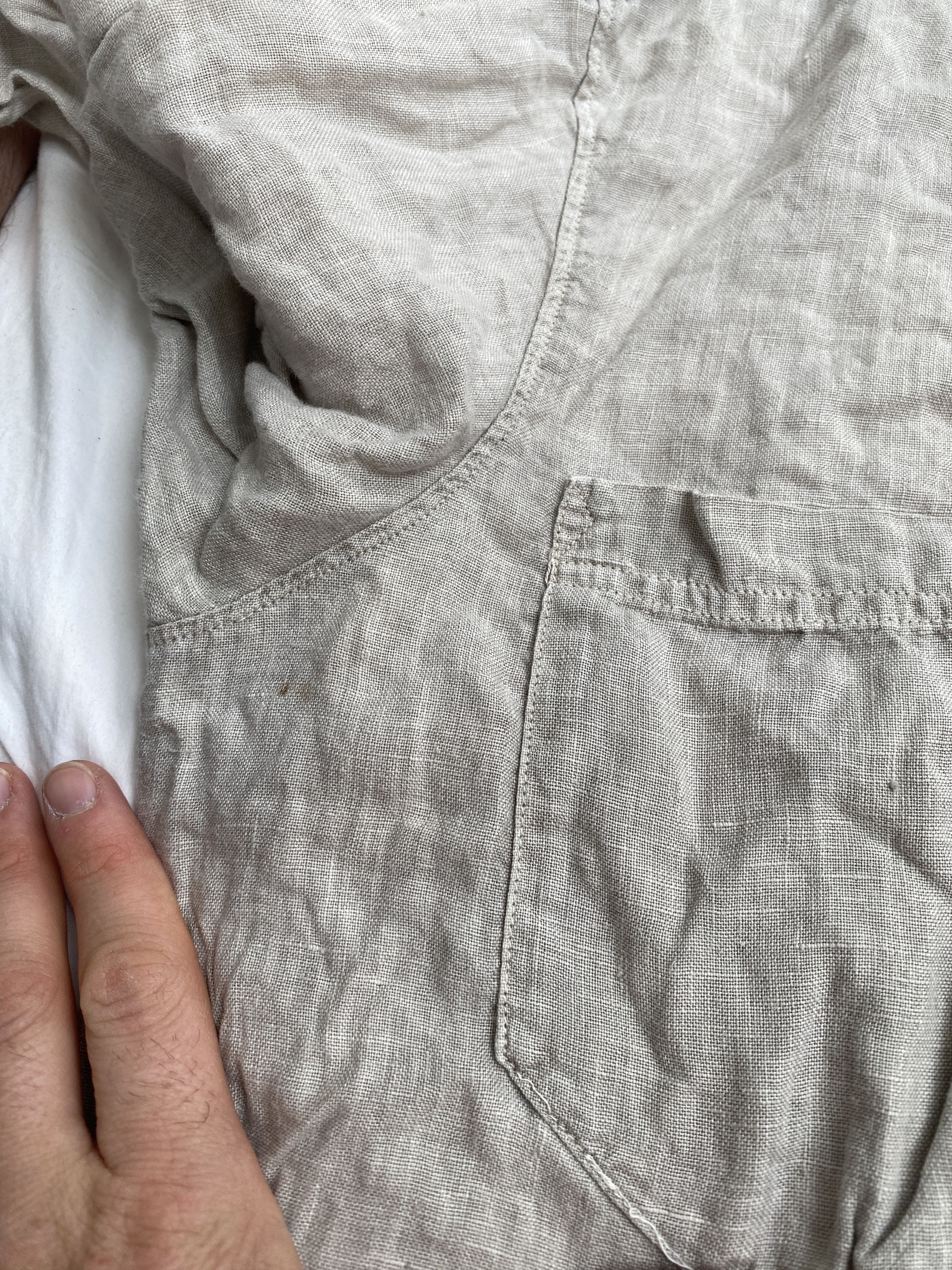 Stone Island Stone Island linen small logo shirt button ups casual Size US S / EU 44-46 / 1 - 9 Thumbnail