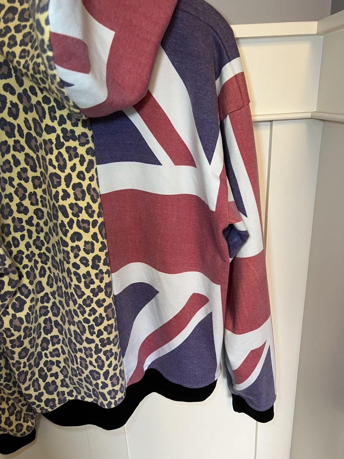 Other 2001 Odyssey Union jack / cheetah split zip-up hoodie Size US XL / EU 56 / 4 - 8 Thumbnail