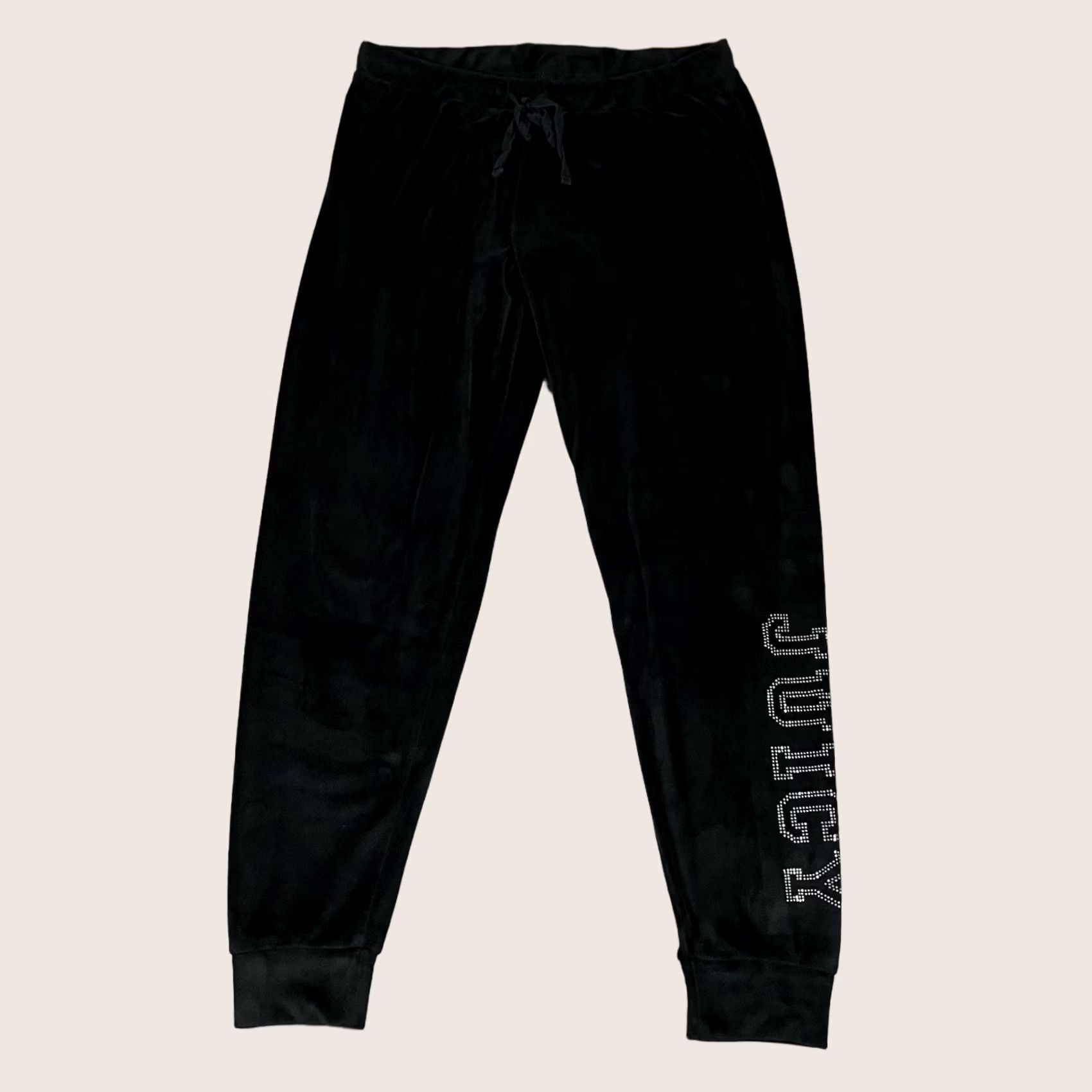 Juicy Couture Juicy Couture Joggers Womens S Black Velour Rhinestone Y2K Sweatpants Bottom Size 28" / US 6 / IT 42 - 1 Thumbnail