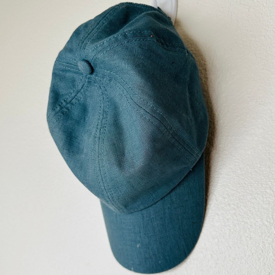 Other Wyeth Spencer Blue Green Linen Adjustable Baseball Hat Cap Size ONE SIZE - 2 Thumbnail