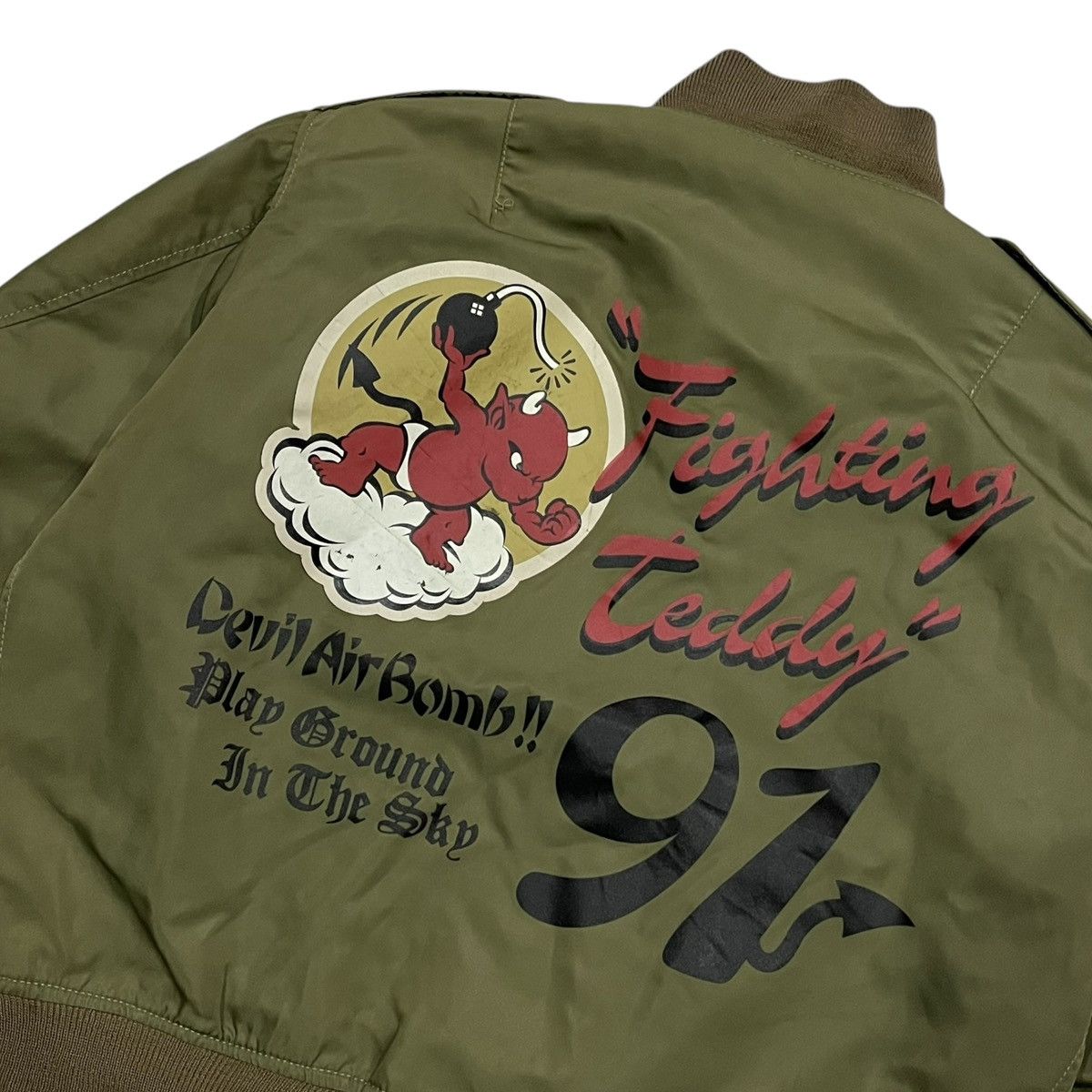 Tedman Vintage Ted Company L-2 ‘Fighting Teddy’ Bomber Jacket Size US M / EU 48-50 / 2 - 6 Thumbnail