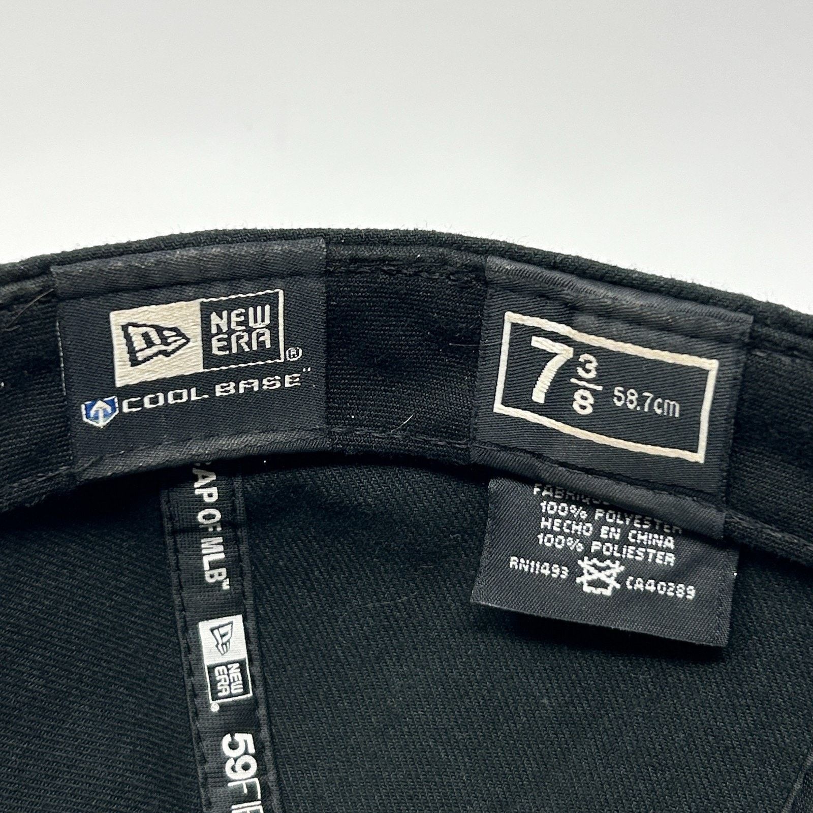 New Era Colorado Rockies Hat Baseball Cap New Era Black 7 3/8 Size ONE SIZE - 8 Thumbnail