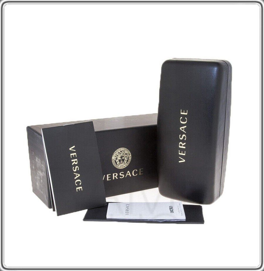 Versace VERSACE VE4333A 4333 Greca Round Bold Sunglasses Black Size ONE SIZE - 11 Thumbnail
