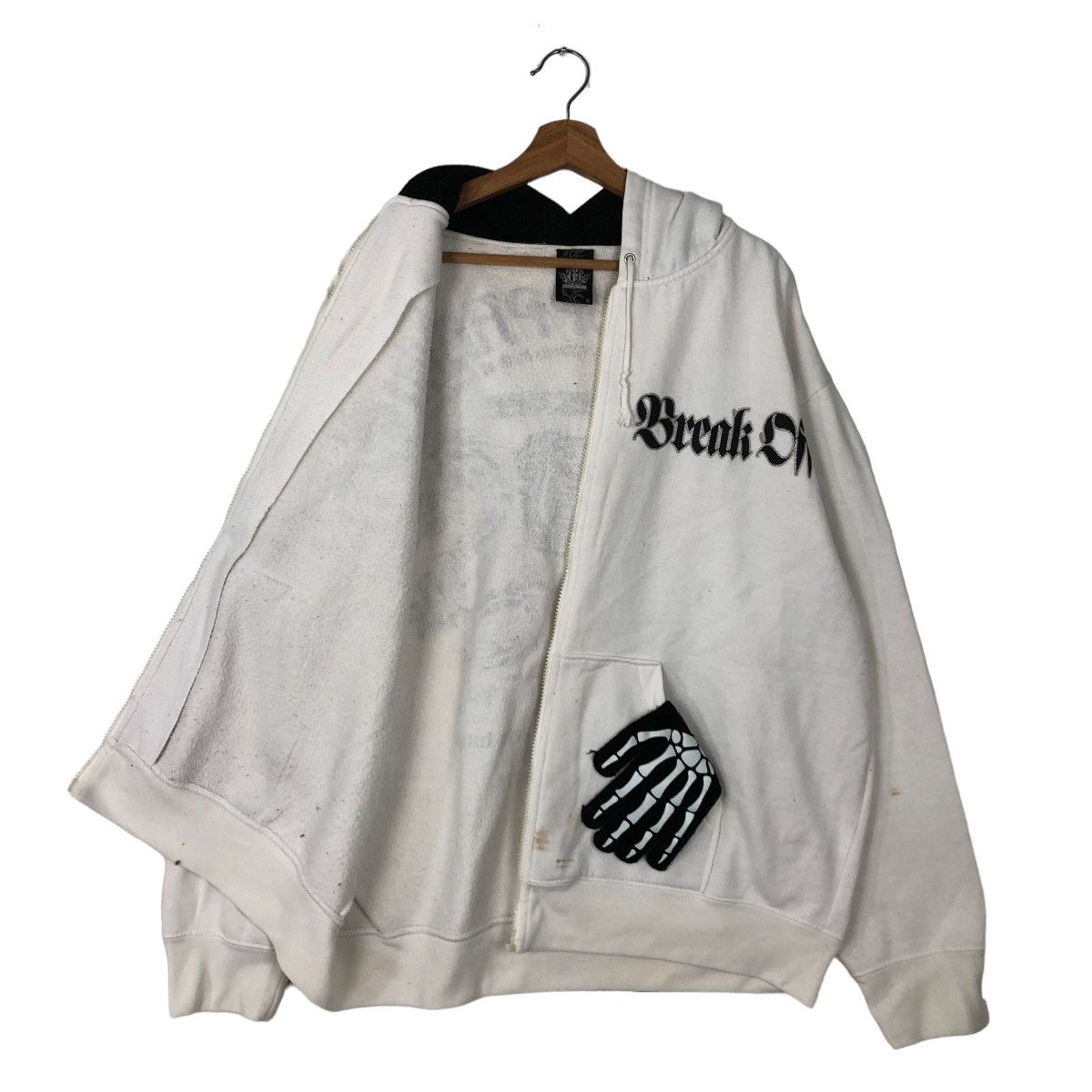 Japanese Brand 🔥90’s VINTAGE HOODIE JACKET BREAK OFF INSPIRE CHROME HEARTS Size US L / EU 52-54 / 3 - 7 Thumbnail