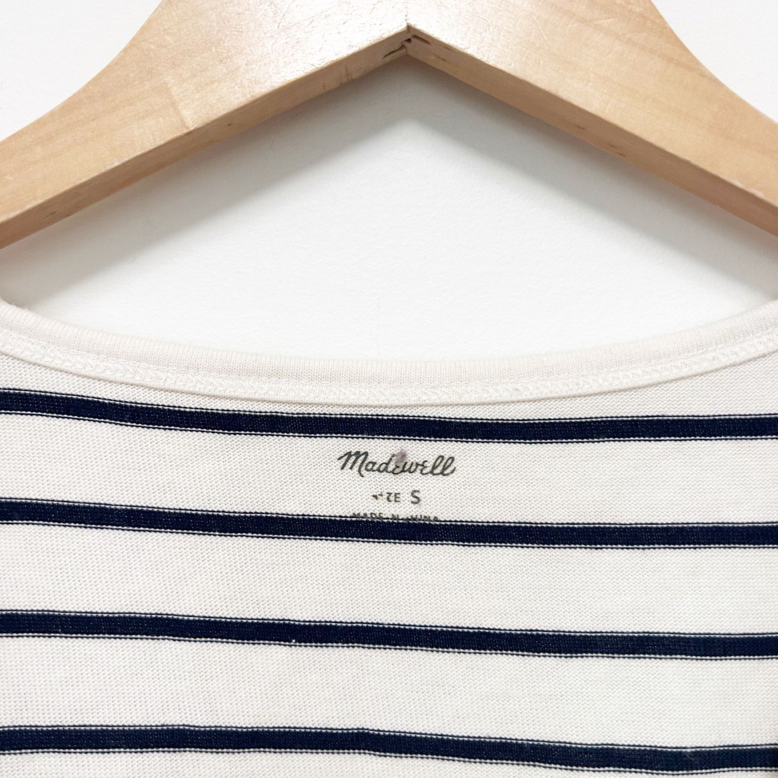 Madewell Madewell White Navy Blue Striped Tank Top Sz S Size S / US 4 / IT 40 - 2 Thumbnail
