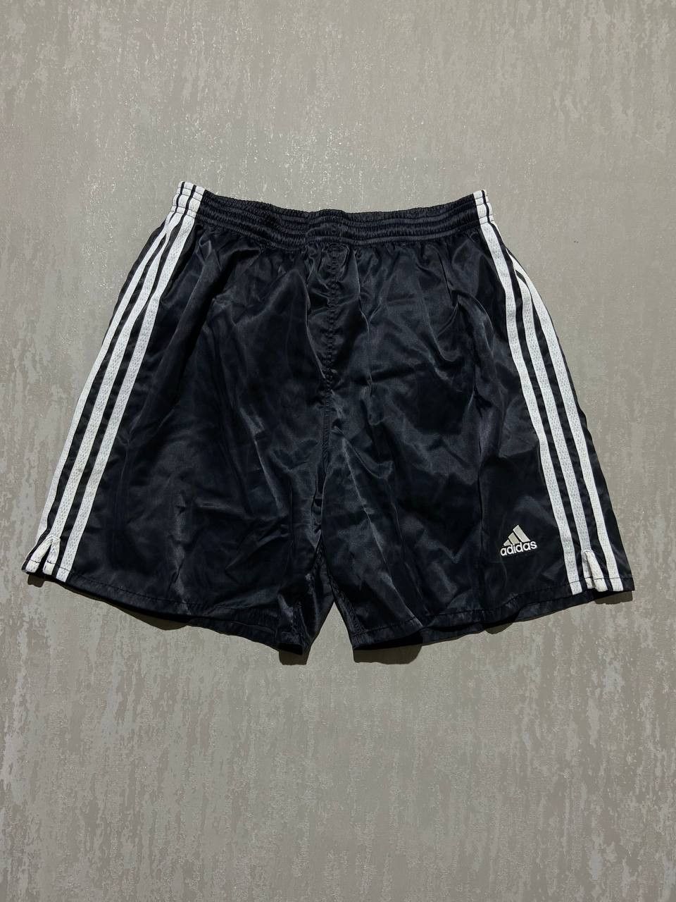 Adidas × Vintage Vintage Adidas Graphite Black Nylon Shorts Size US 38 / EU 54 - 1 Thumbnail