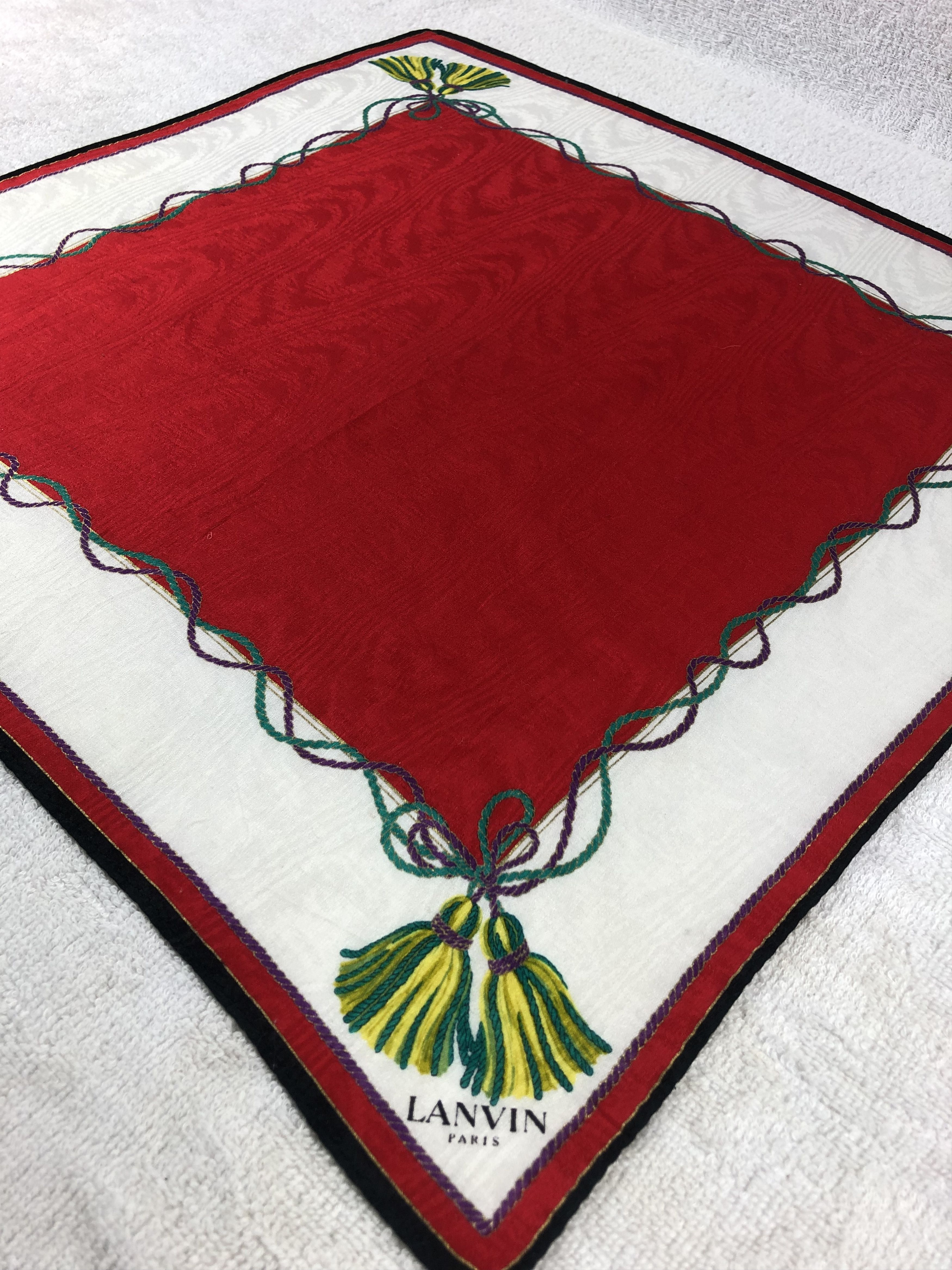 Lanvin × Vintage Lanvin Handkerchief / Bandana / Neckerchief Size ONE SIZE - 4 Thumbnail