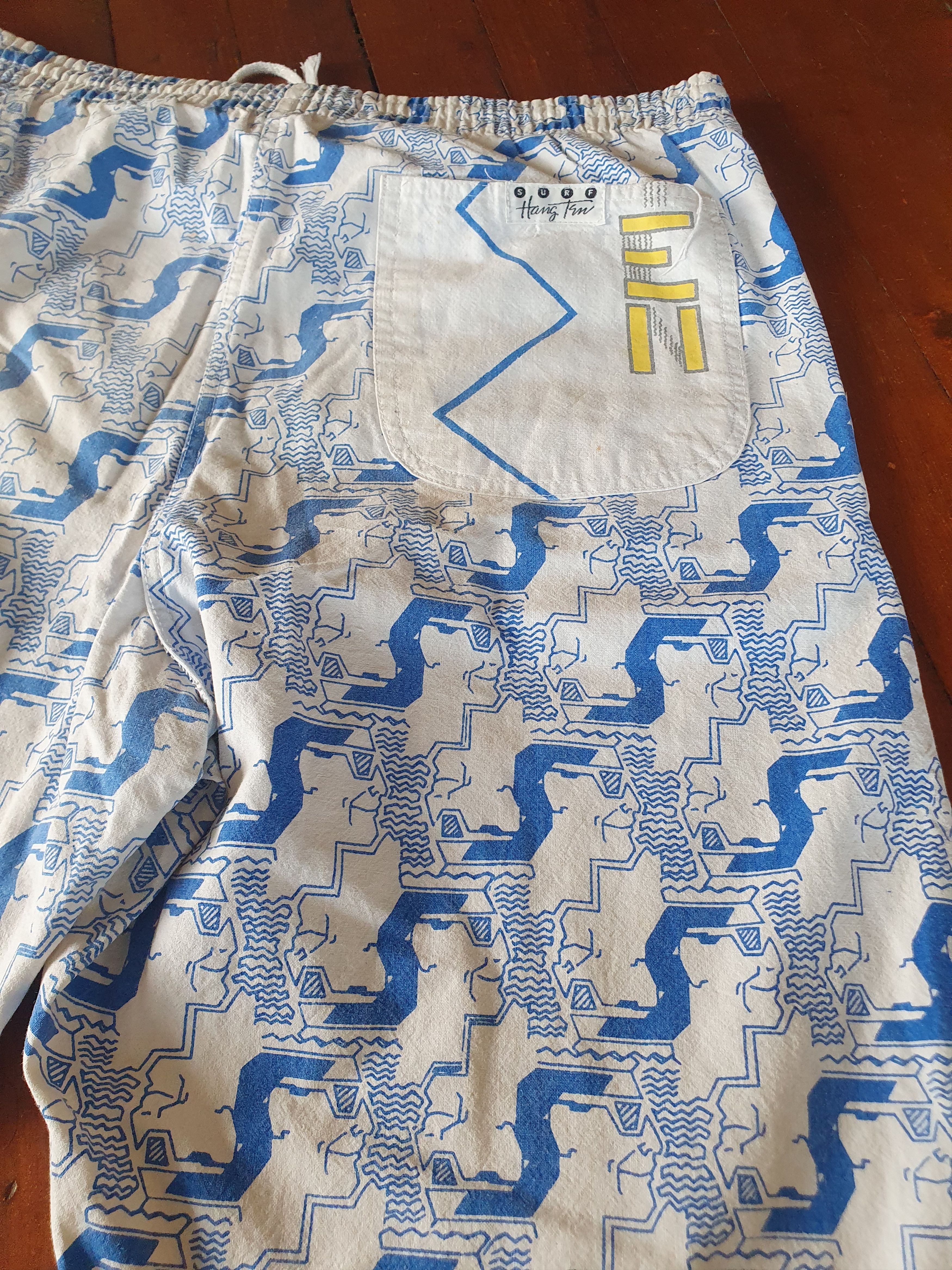 Vintage Surf Hang Ten Vtg Surf Swim Board shorts sz M/ W-39.5CM Size US 32 / EU 48 - 12 Thumbnail