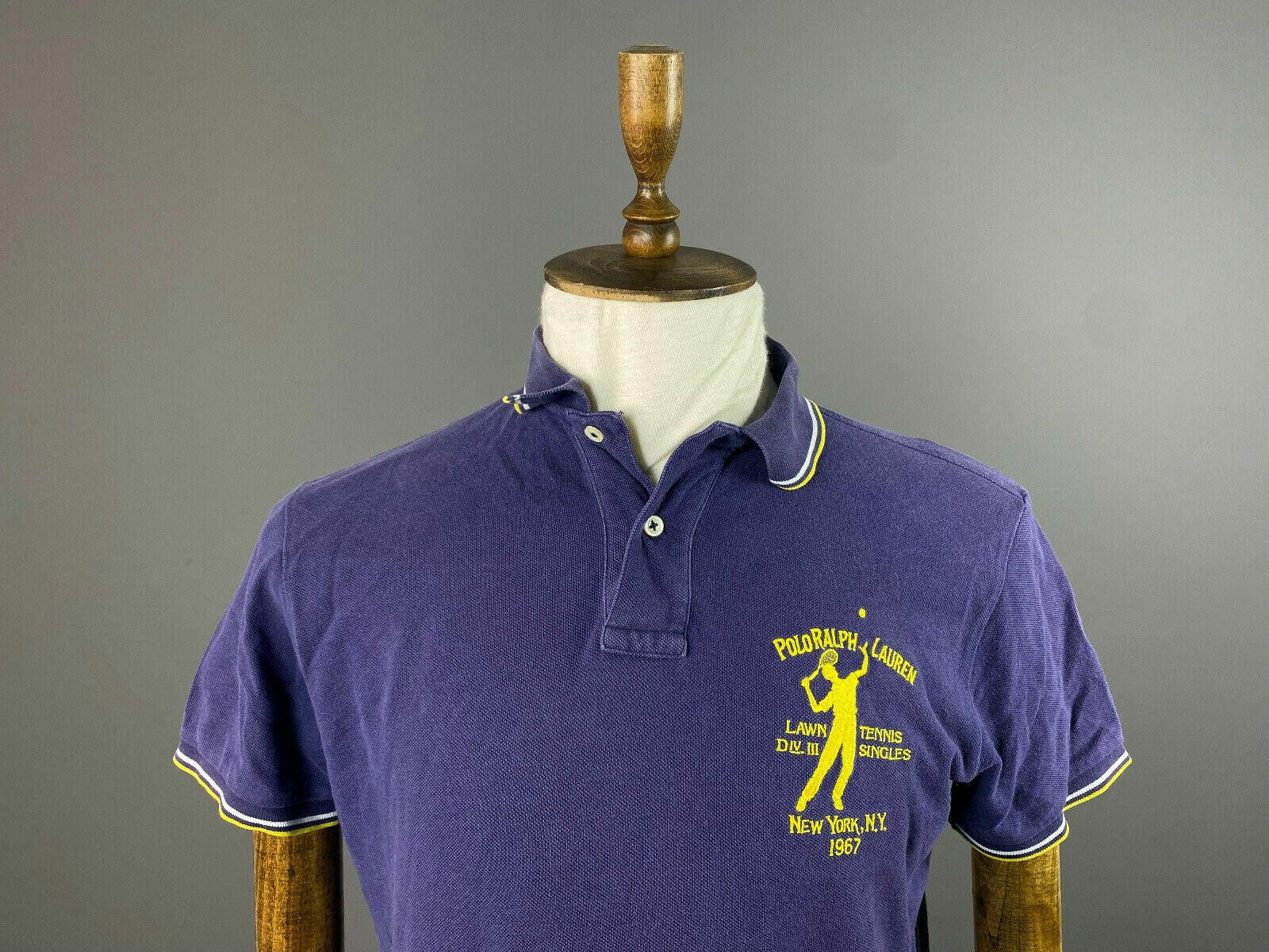 Polo Ralph Lauren Polo Ralph Lauren N.Y. 67 Tennis Blue Polo Shirt Size M Size US M / EU 48-50 / 2 - 2 Thumbnail