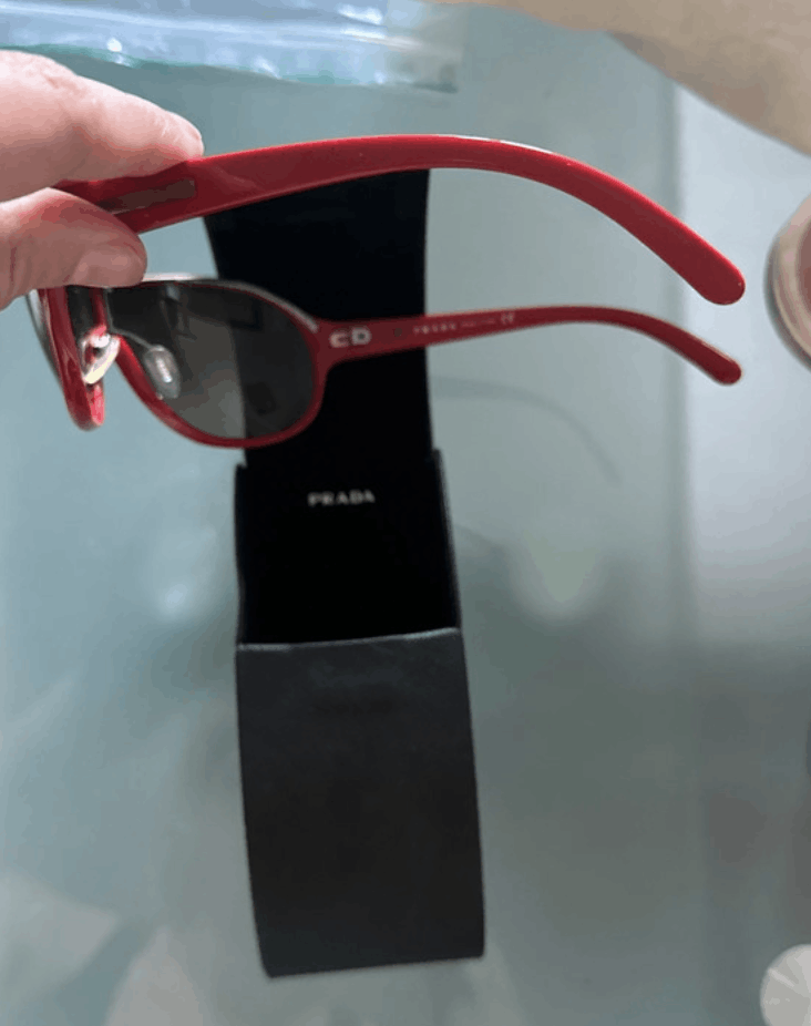 Prada Sunglasses Logo Luna Rossa Sport 90s Red Tab EX0244