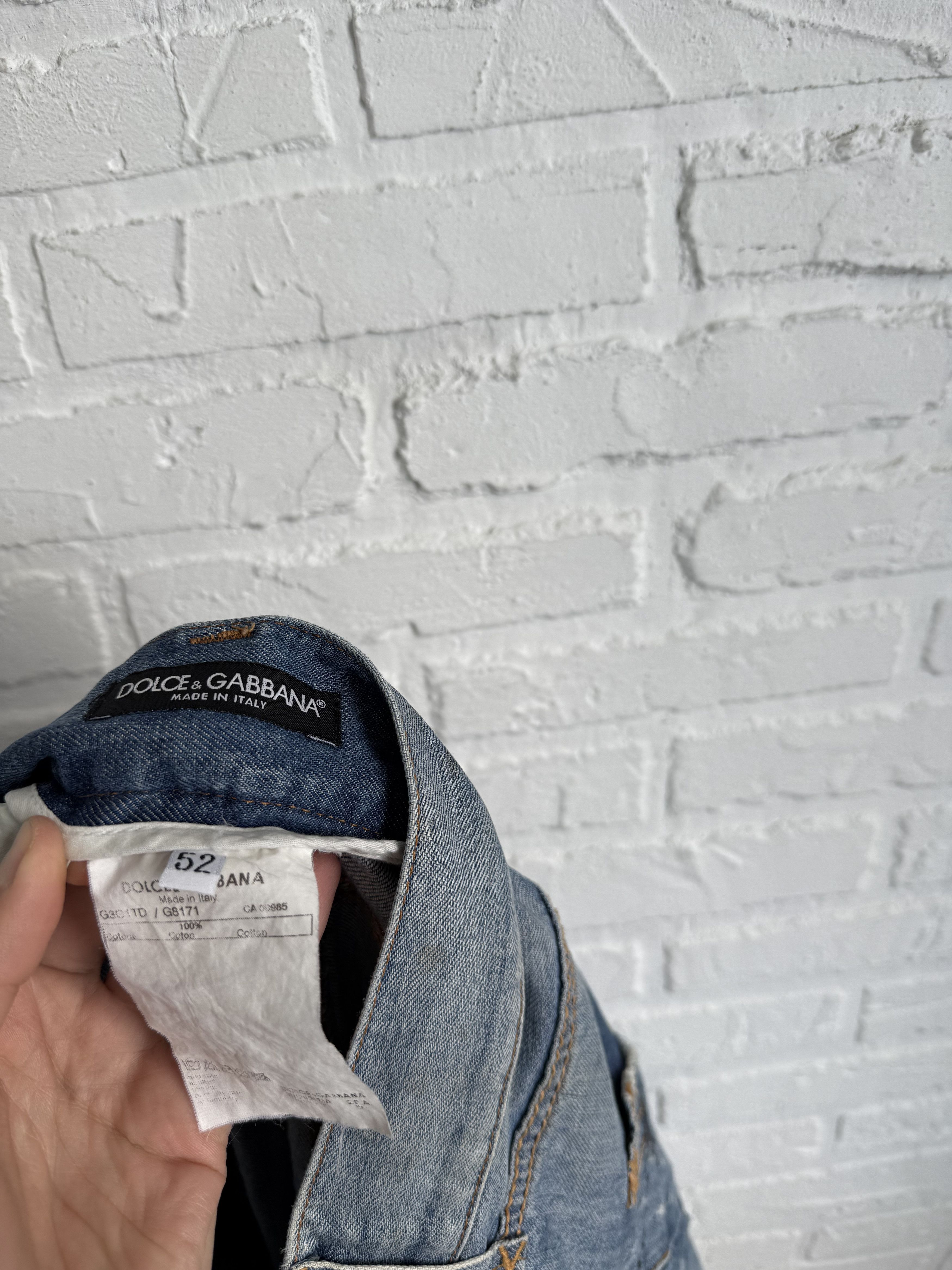 Dolce & Gabbana Vintage 2000s Dolce & Gabbana distressed jeans peace logo Size US 36 / EU 52 - 3 Thumbnail