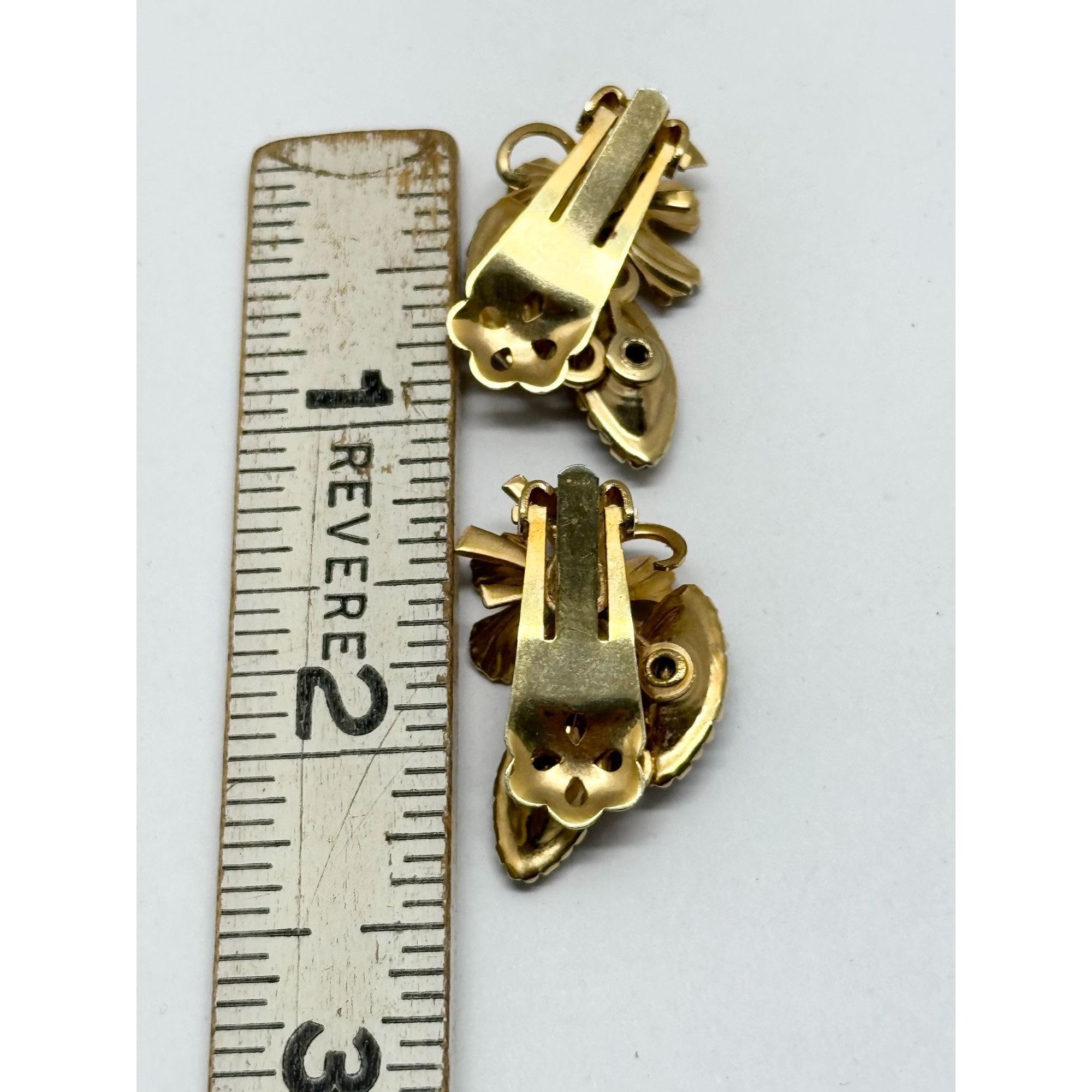 Vintage Vintage purple glass flower earrings Size ONE SIZE - 5 Thumbnail