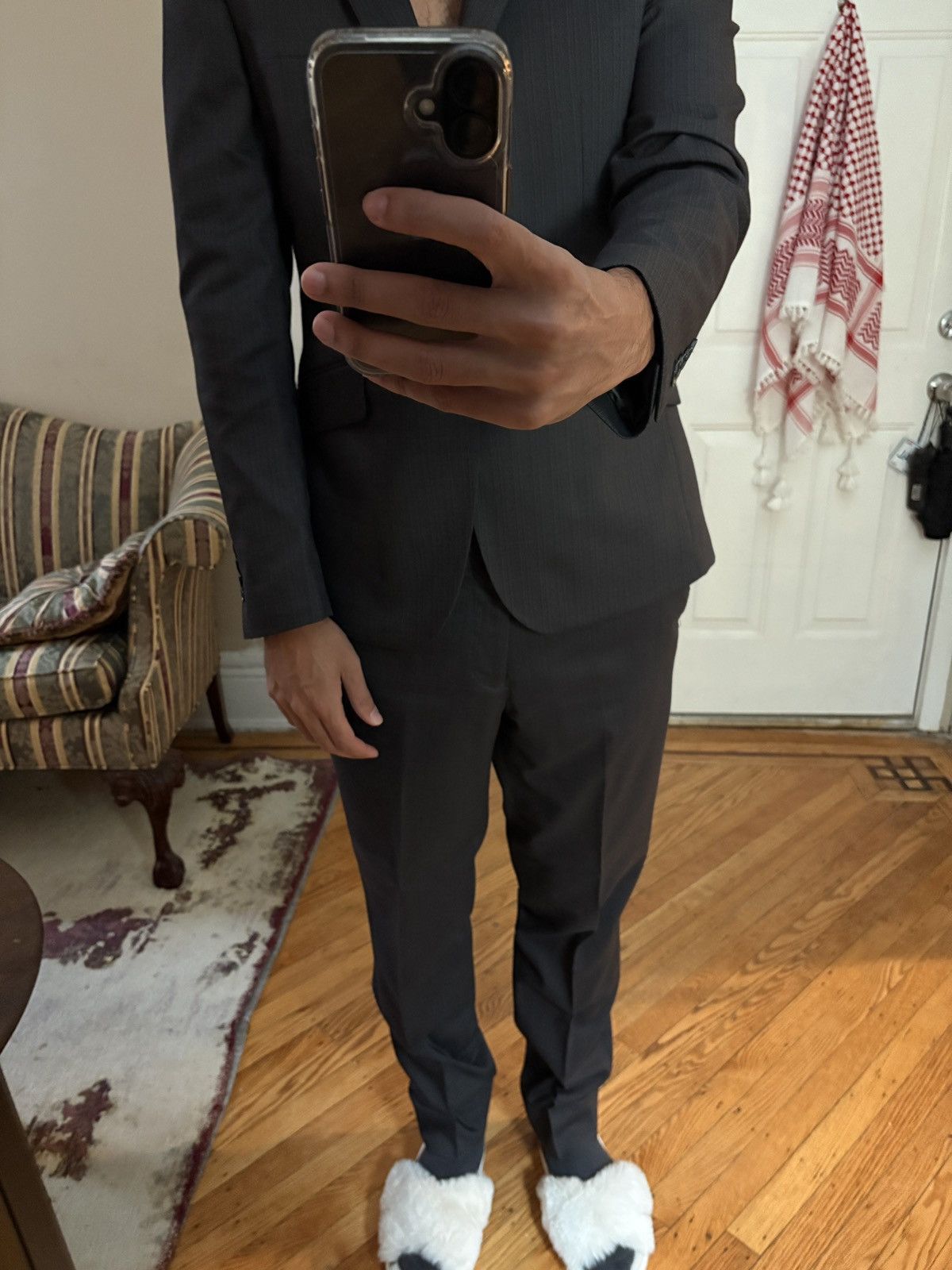 Other super clean charcoal grey suit jacket and pants Size 38R - 3 Thumbnail