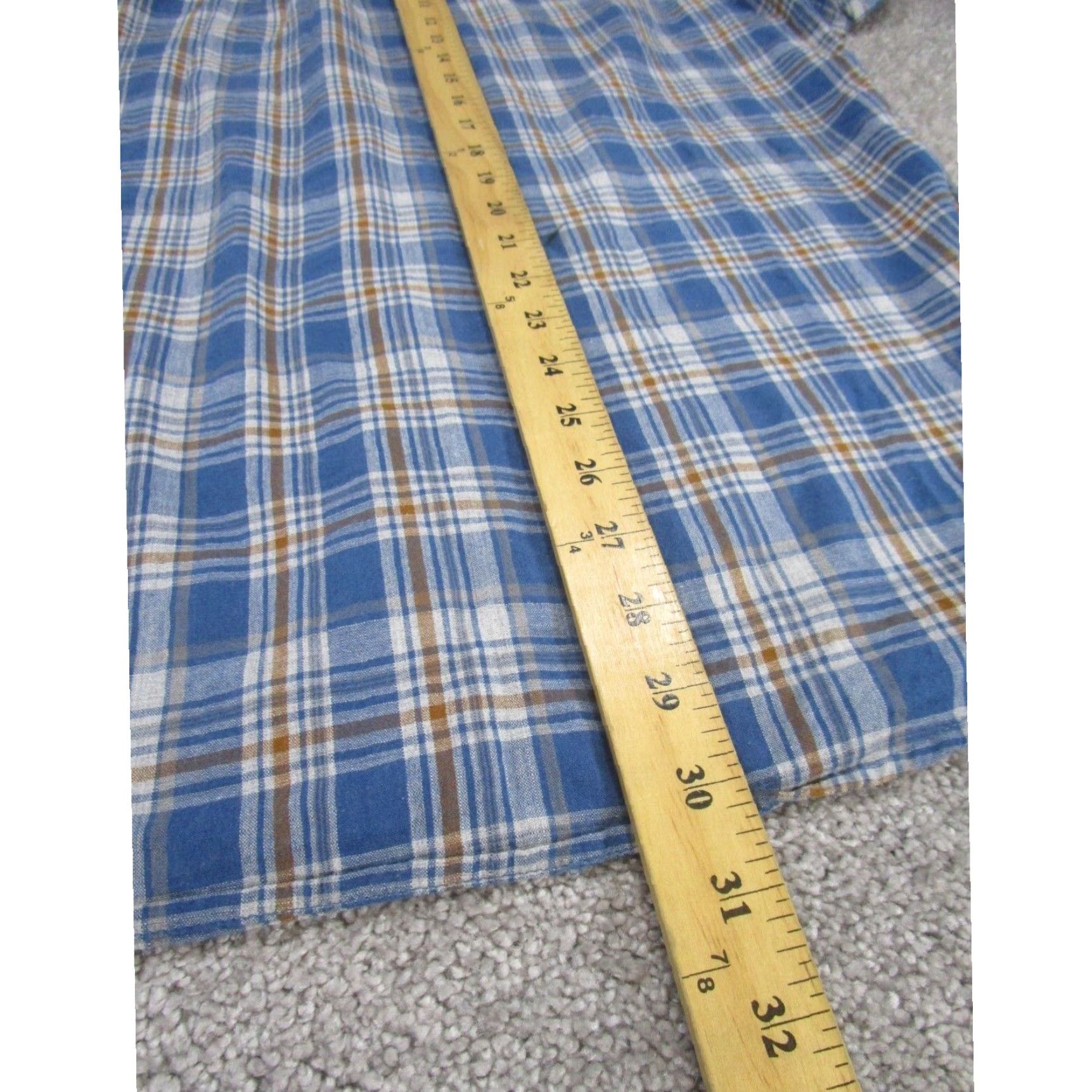 Prana Prana Mens Large XL Blue Plaid Button Up Outdoor Shirt Size US L / EU 52-54 / 3 - 5 Thumbnail