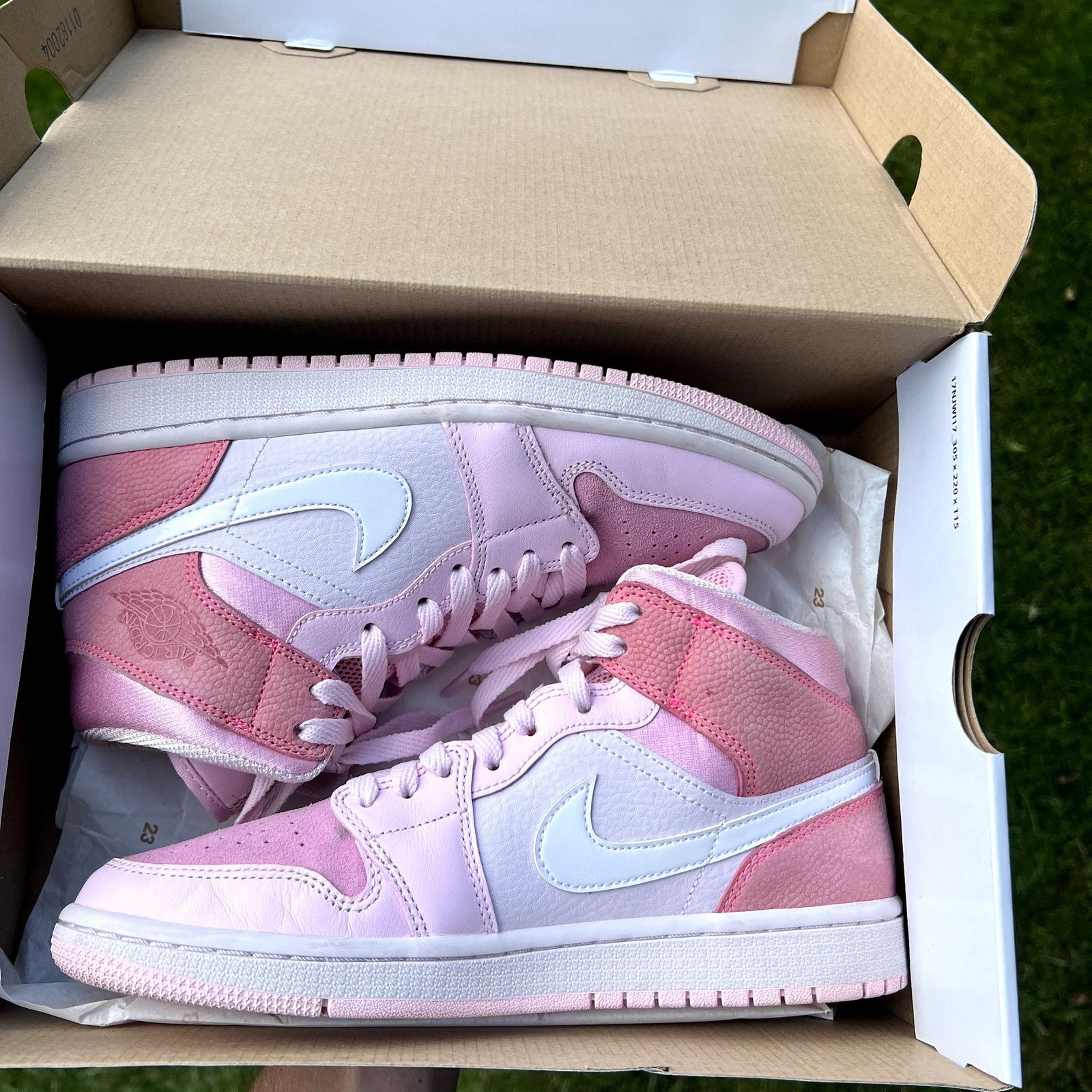 Jordan Brand × Nike Wmns Air Jordan 1 Mid Digital Pink Women's Shoes - Size 8.5 Size US 8.5 / IT 38.5 - 9 Thumbnail