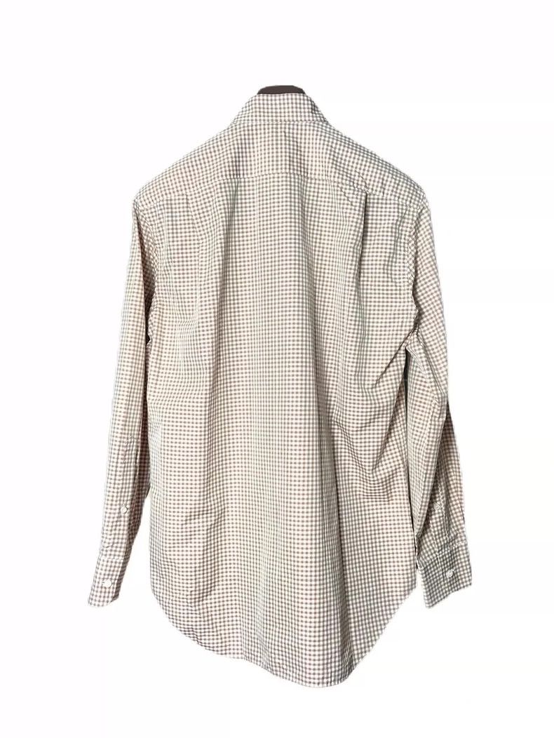 Loro Piana LORO PIANA Silk blended plaid shirt Size M / US 6-8 / IT 42-44 - 2 Thumbnail