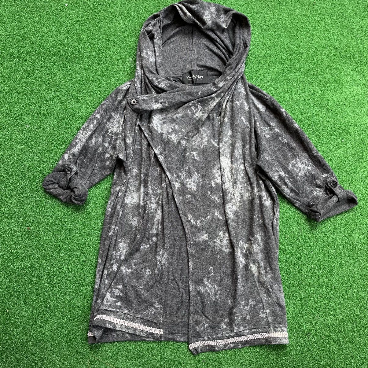 Tornado Mart Asymmetrical light hoodie in grey Size US M / EU 48-50 / 2 - 7 Thumbnail