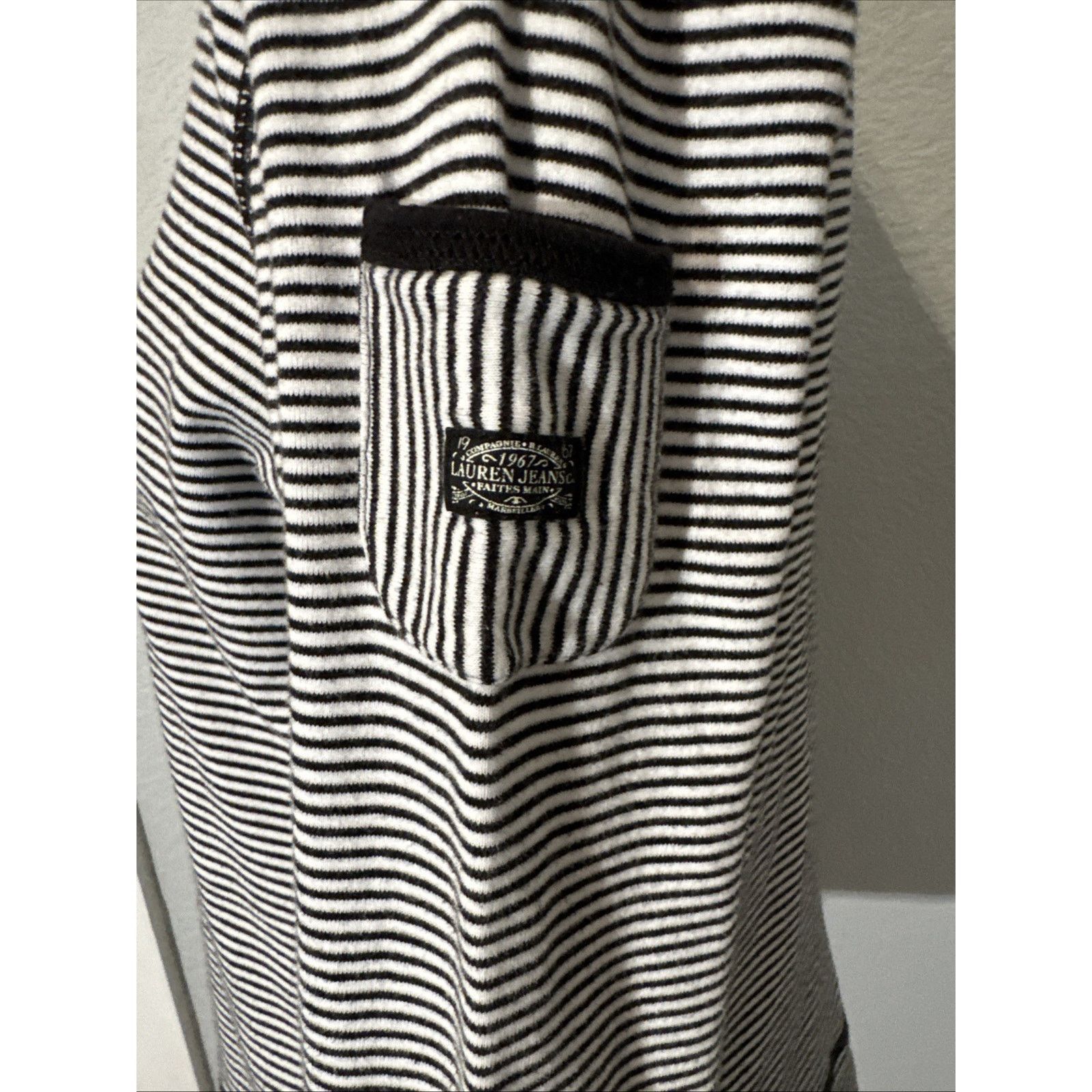 Lauren Ralph Lauren Vintage 90’s Lauren Ralph Lauren Bateau-Neck Tee Black White Size L / US 10 / IT 46 - 4 Thumbnail