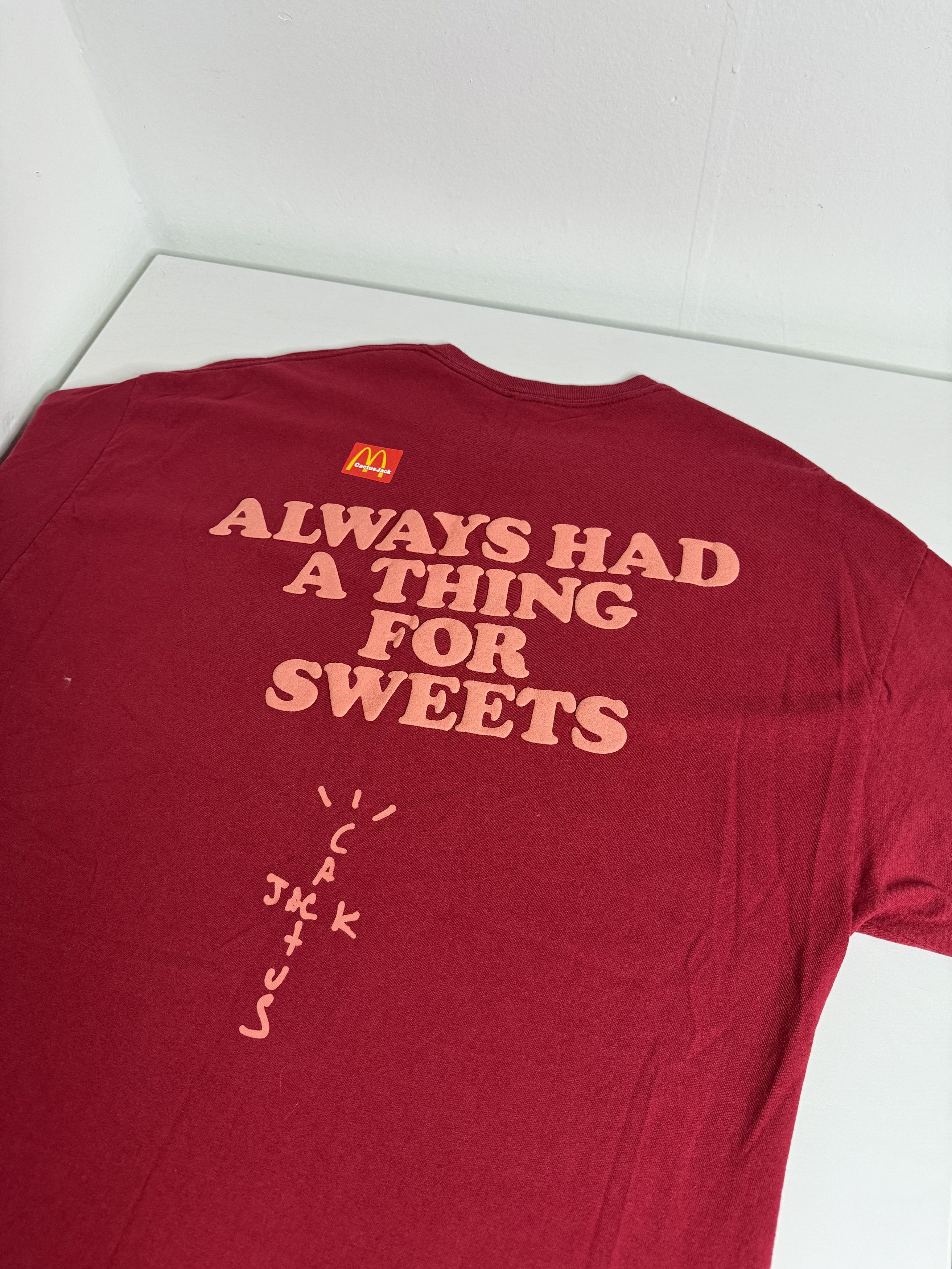 Tシャツ・カットソー Travis Scott x McDonald's Apple Pie T-shirt Travis Scott x McDonald's Apple Pie T-Shirt Red Men's - FW20