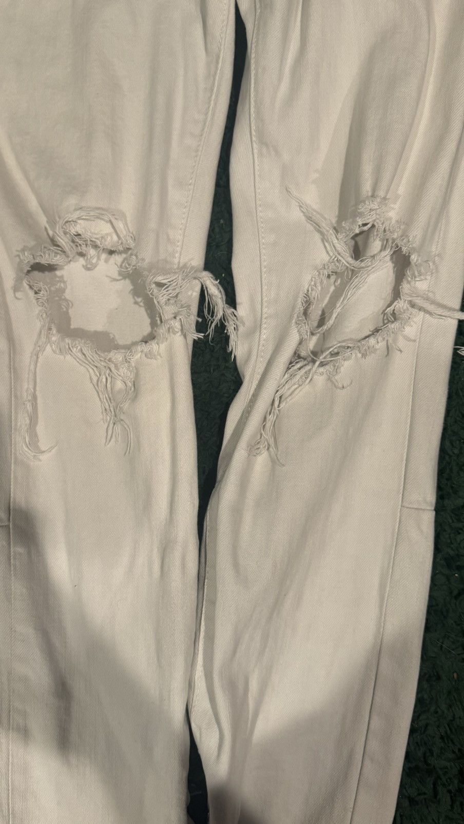 MNML MNML Ripped Jeans White Size US 30 / EU 46 - 3 Thumbnail