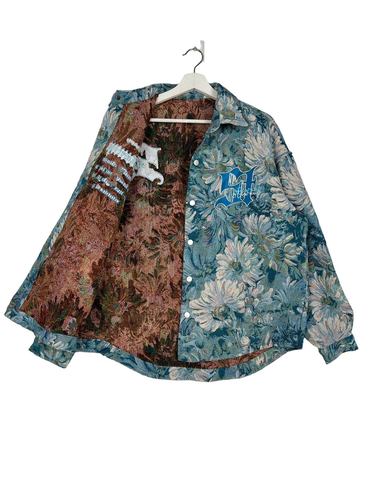 Japanese Brand 🔥 OVERFLOWER EMBROIDERY JACKET Size US L / EU 52-54 / 3 - 9 Thumbnail