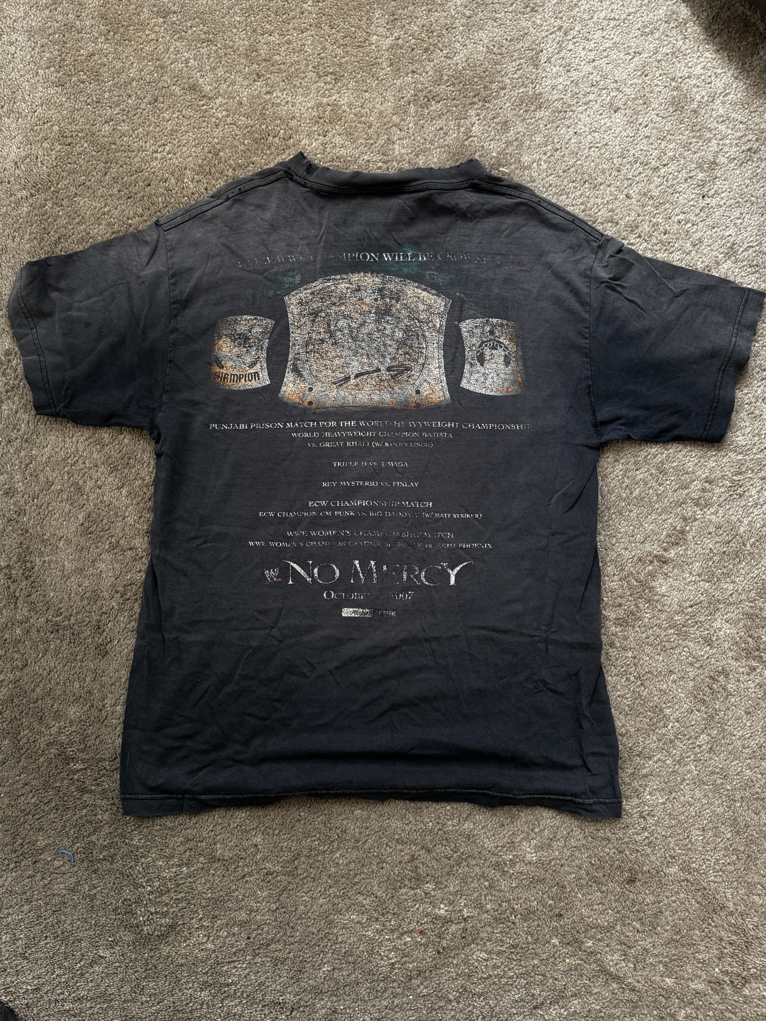 WWE [Vintage] No Mercy 2007 Tee Size US M / EU 48-50 / 2 - 2 Thumbnail
