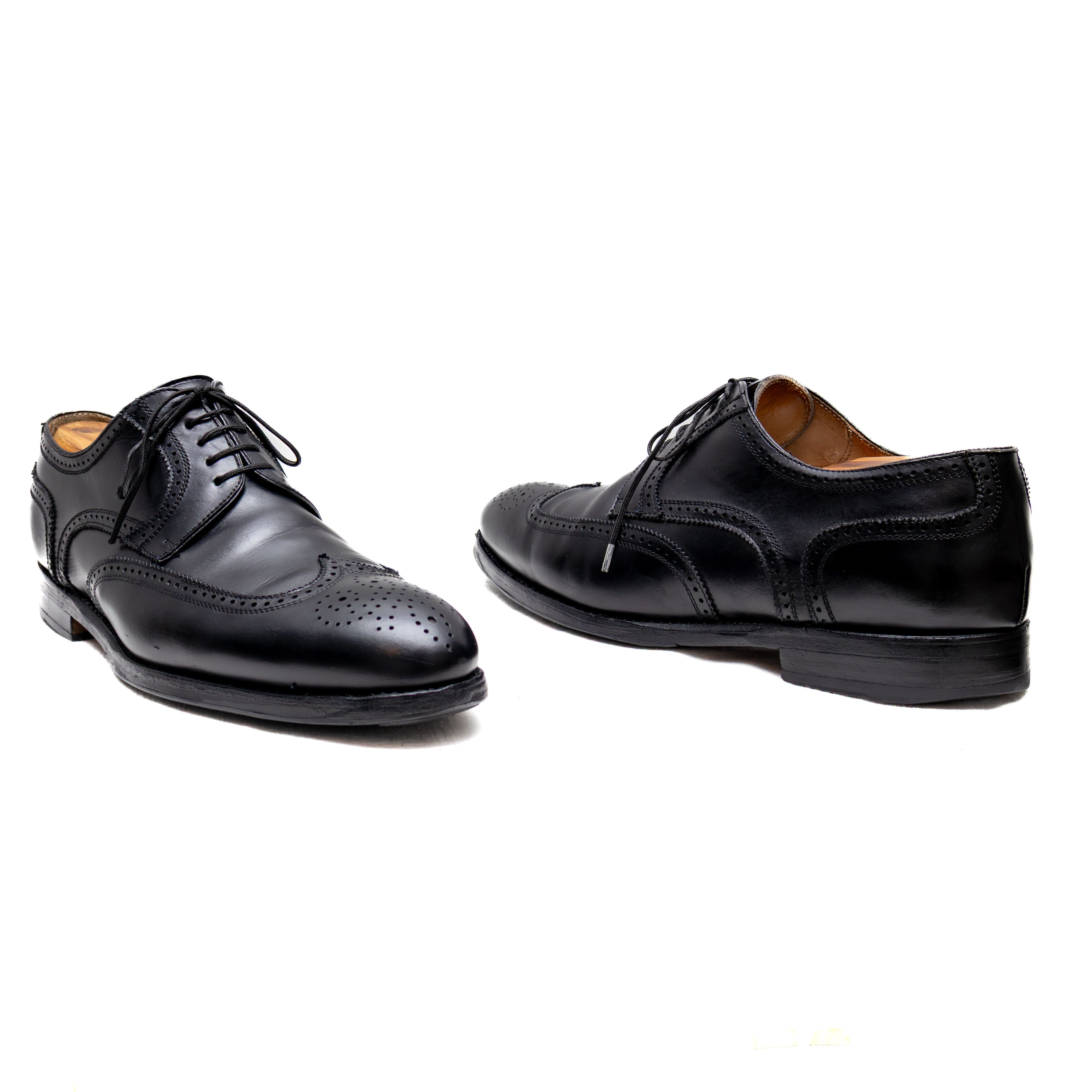 Berwick 1707 Men’s Berwick 1707 Black Leather Brogue Oxford Shoes sz 11 Size US 11 / EU 44 - 6 Thumbnail
