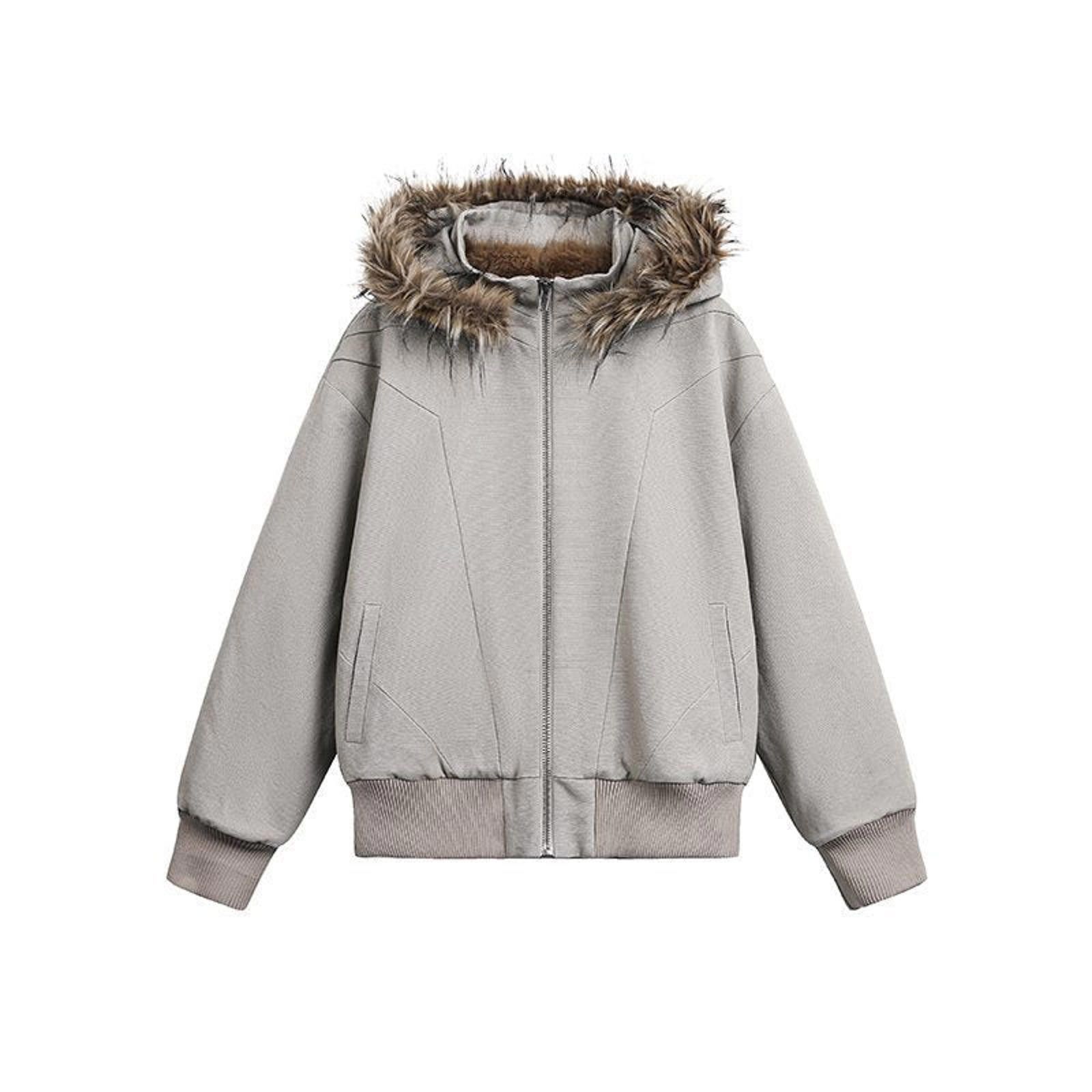Japanese Brand Beige Men's Parka Jacket with Faux Fur Hood Size US M / EU 48-50 / 2 - 7 Thumbnail