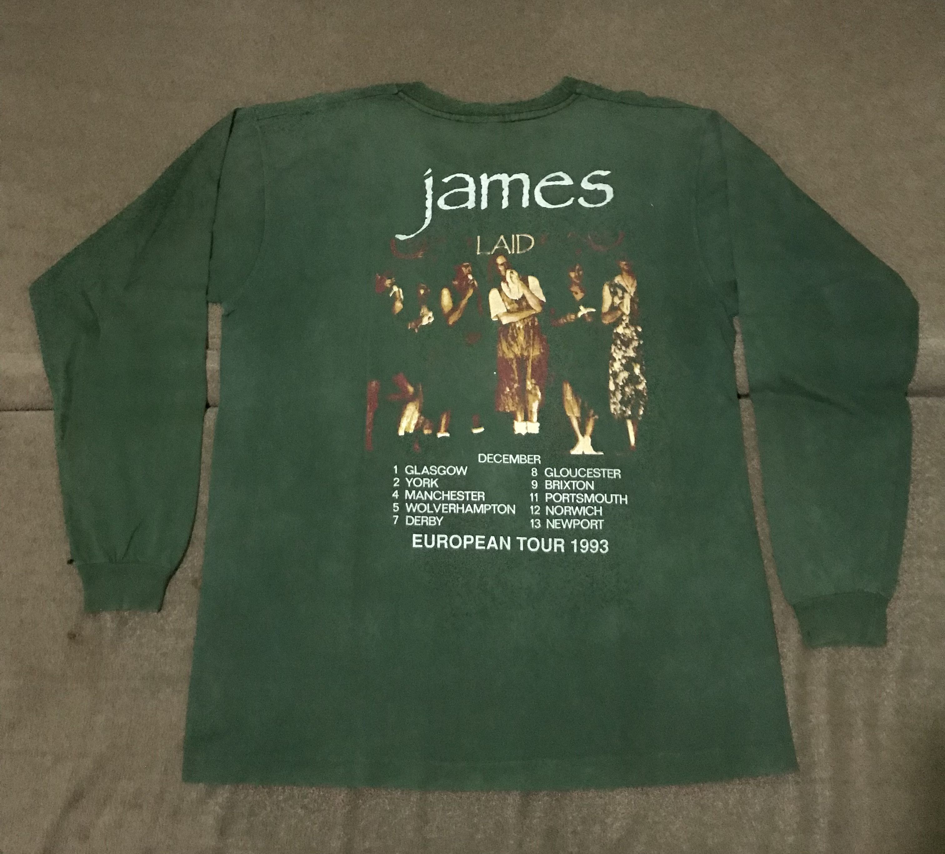Band Tees Vintage 1993 James Laid Tour Shirt, Oasis, The Stone Roses Size US XL / EU 56 / 4 - 1 Thumbnail