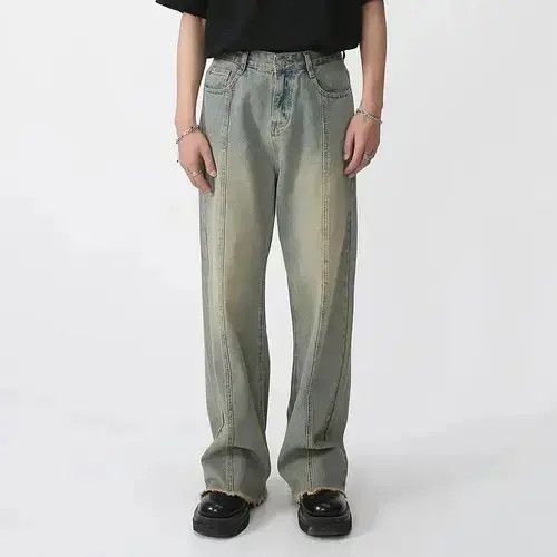 Designer × Japanese Brand × Jean Vintage Straight Wide Leg Blue Jeans Size US 31 - 1 Thumbnail