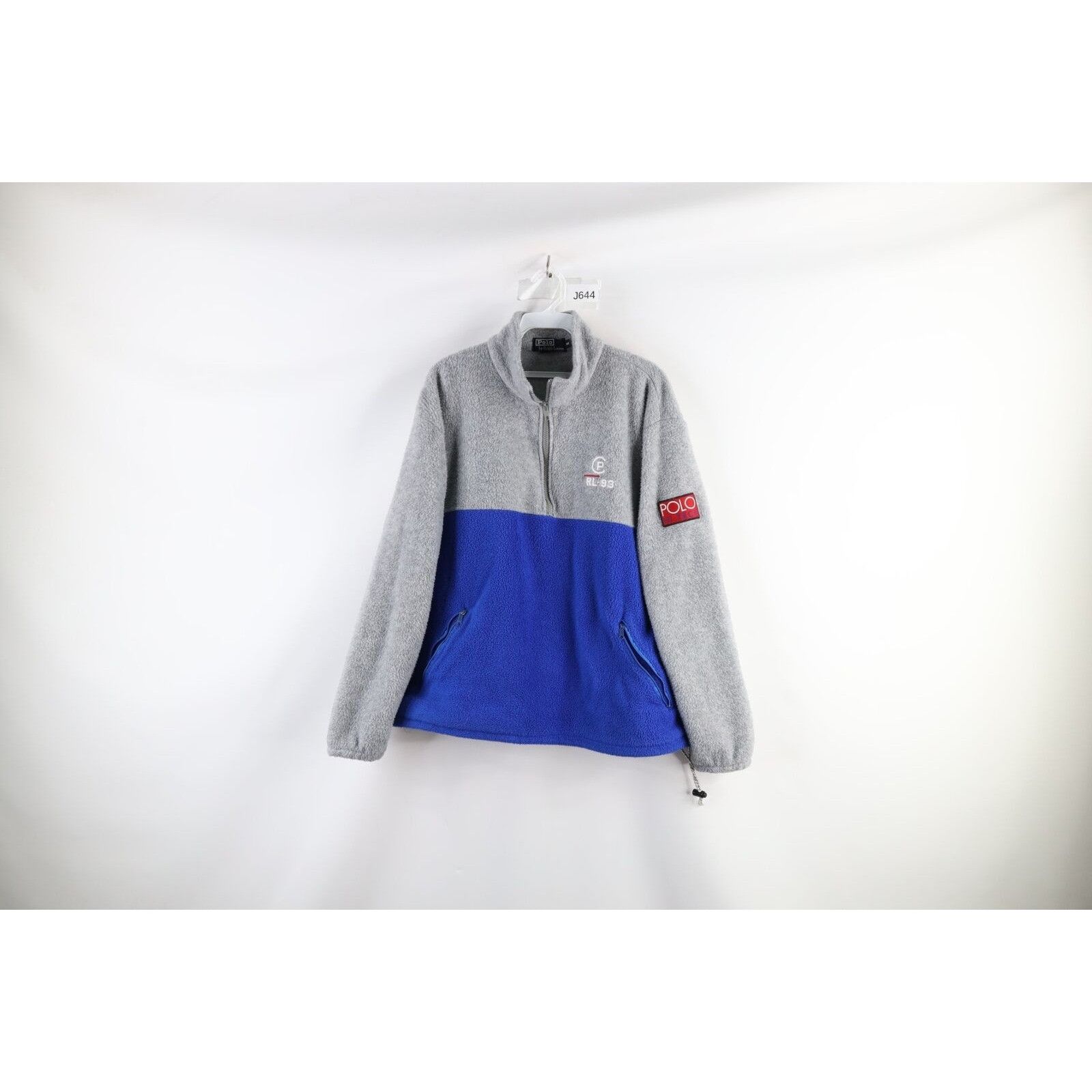 image of 90's Ralph Laurent Hi Tech Half Zip Fleece Sweater, Men's (Size Medium)
