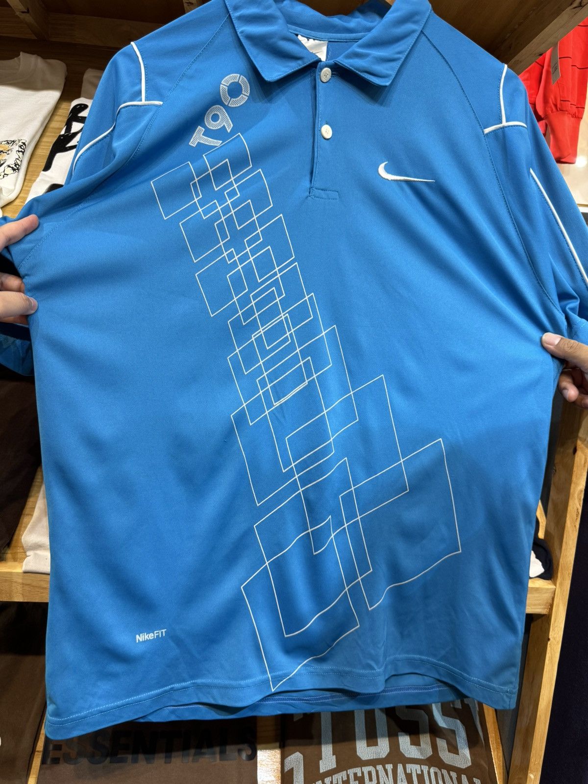 Nike Vintage Nike Total 90 00's Bootleg Polo Training Shirt Size US XL / EU 56 / 4 - 3 Thumbnail