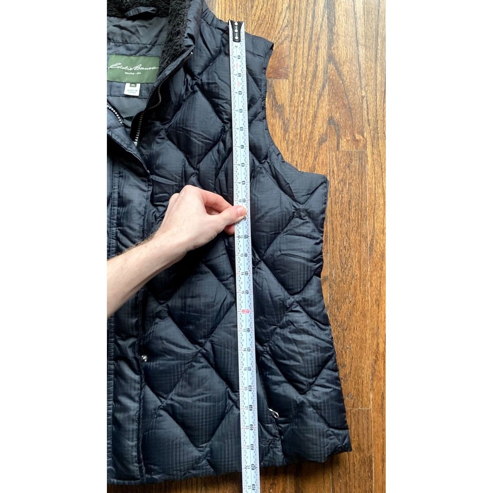Eddie Bauer Eddie Bauer Womens Vest XL Black Goose Down Puffer Quilted EB650 Size XL / US 12-14 / IT 48-50 - 5 Thumbnail